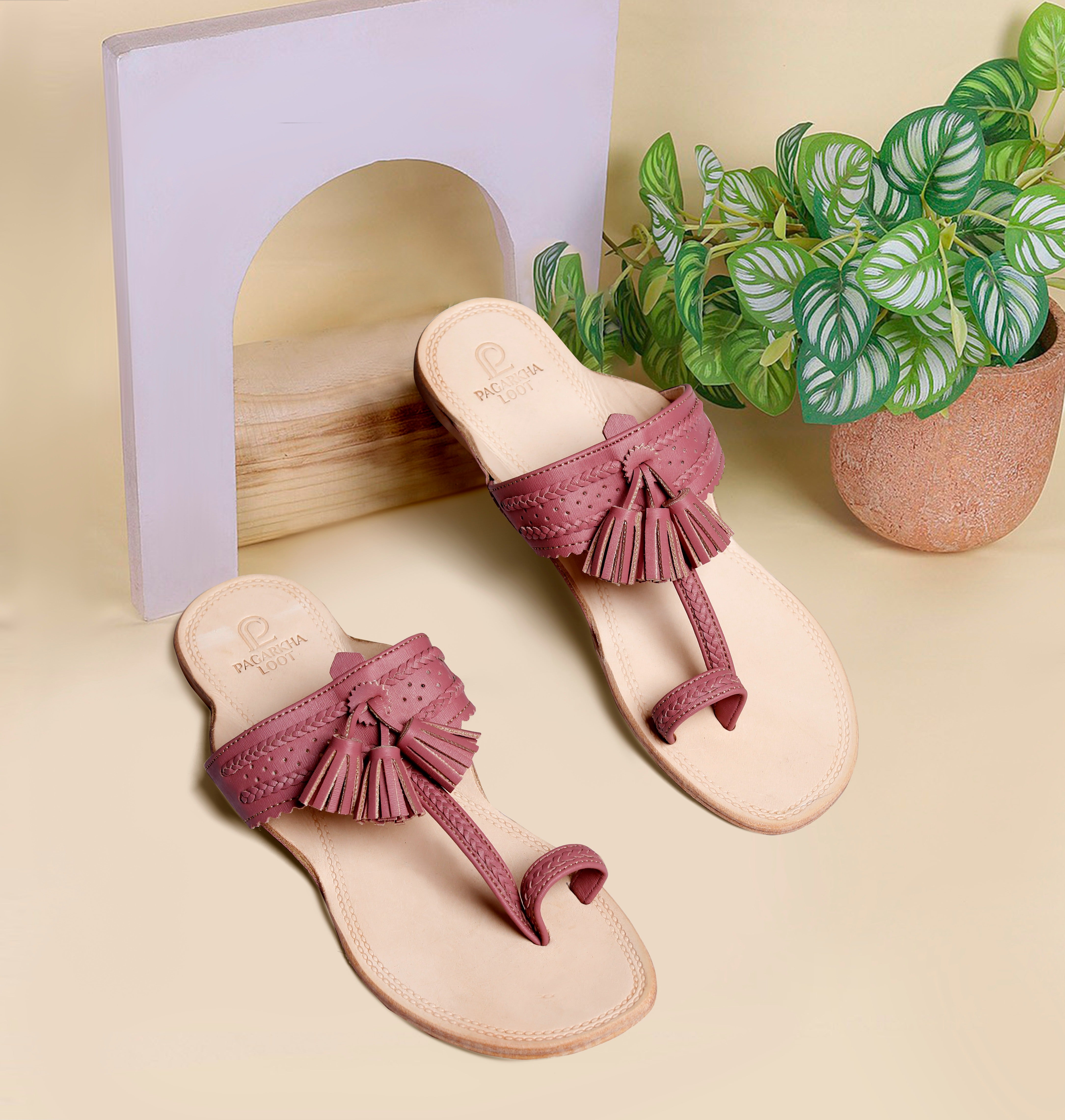 Tassel Kolhapuri – Handcrafted Vibrance with Double Layer Sole