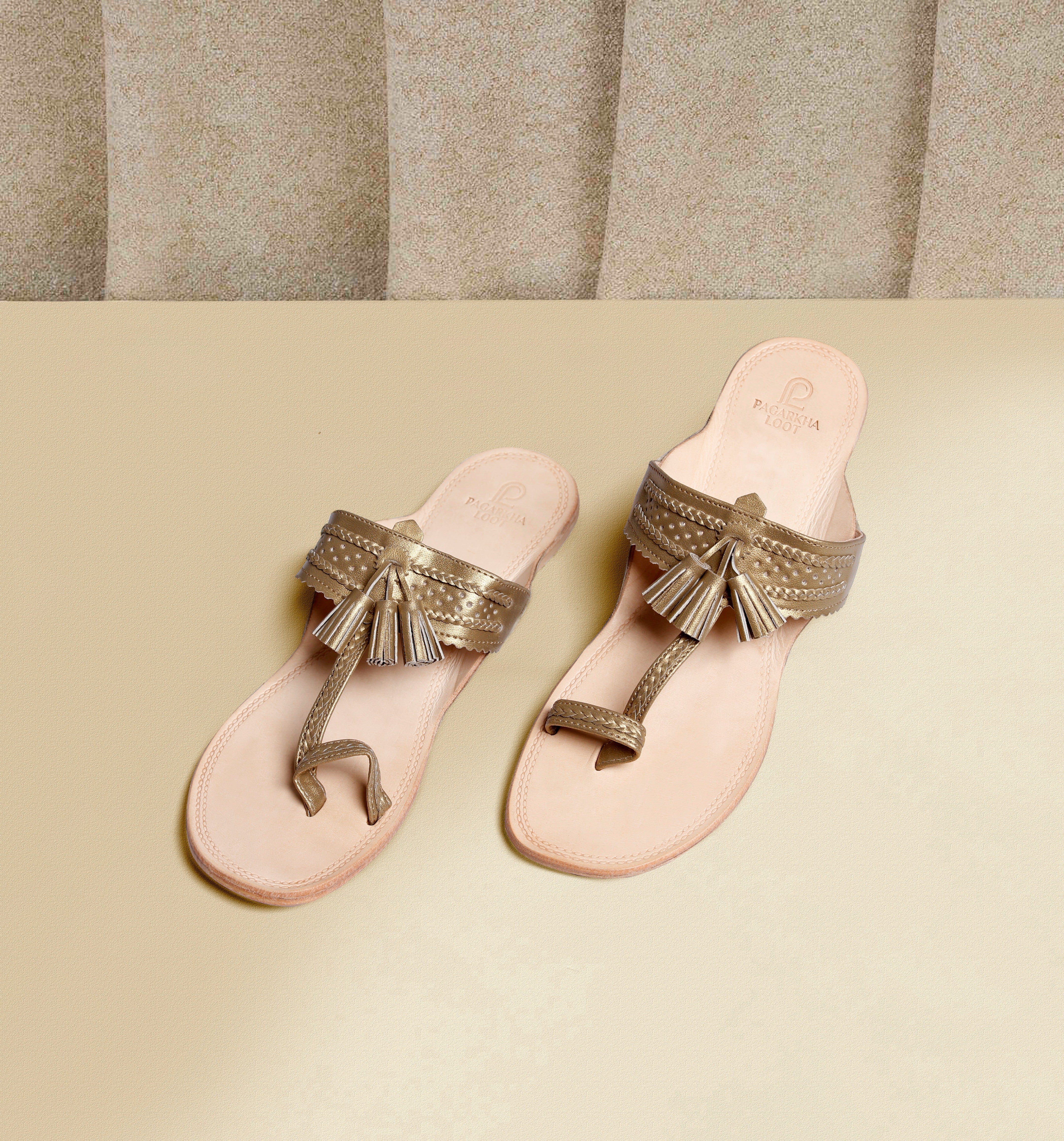 Tassel Kolhapuri – Handcrafted Vibrance with Double Layer Sole