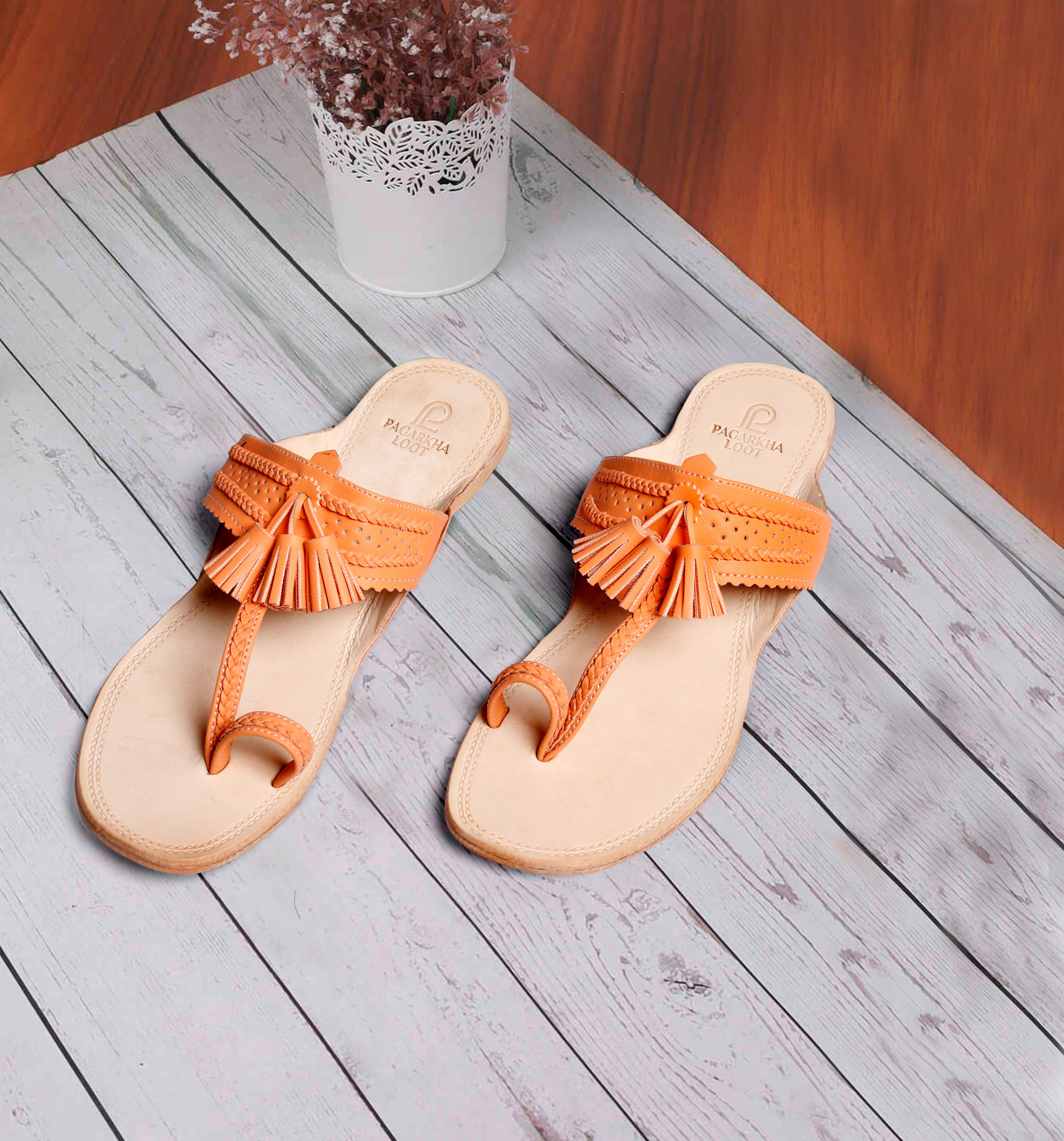 Tassel Kolhapuri – Handcrafted Vibrance with Double Layer Sole