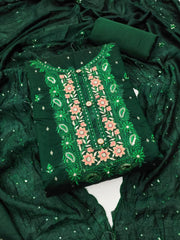 Embroidered Unstitched Suit Set - A1001