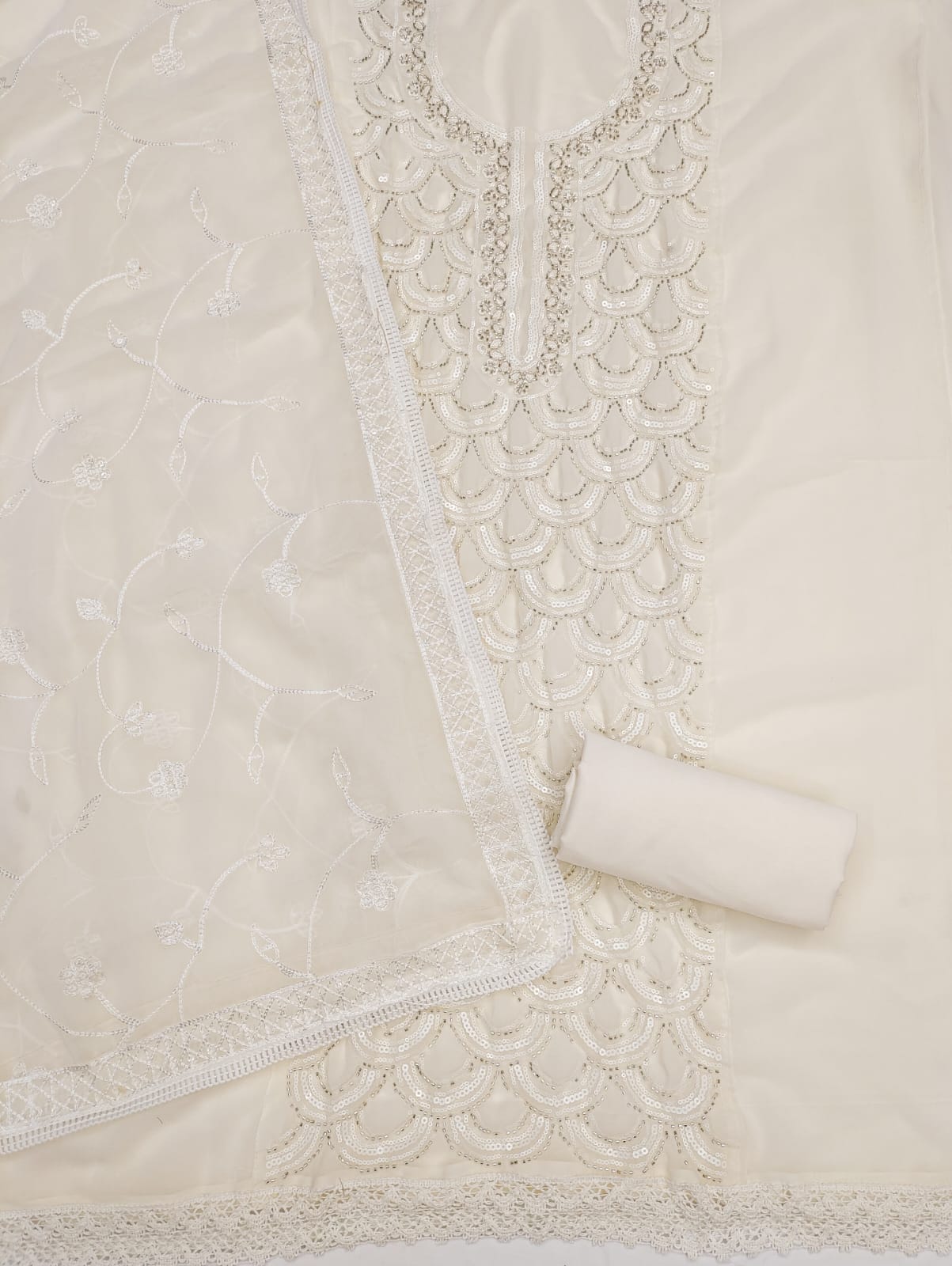 Georgette Embroidered Unstitched Suit Set -A1003