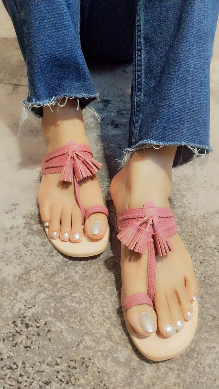 Tassel Kolhapuri – Handcrafted Vibrance with Double Layer Sole