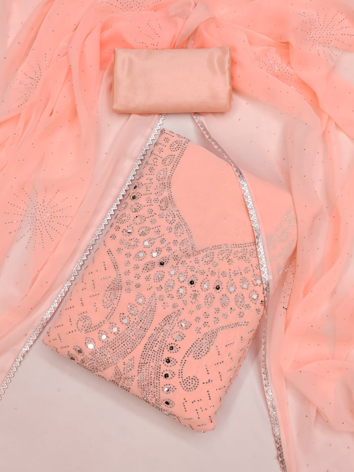 Ensemble with Swarovski Diamond Work ✨