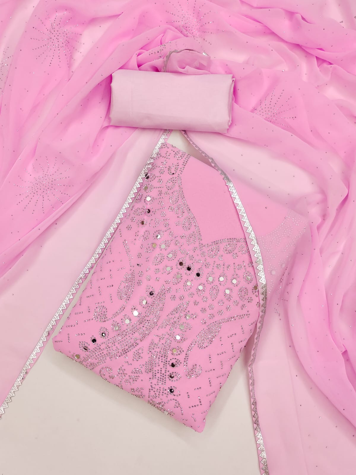 Ensemble with Swarovski Diamond Work ✨