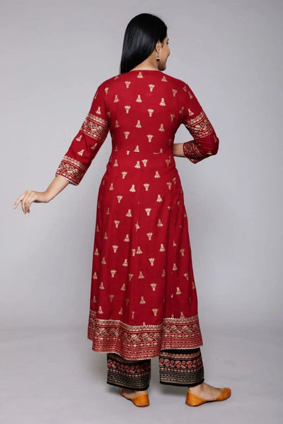 Women Viscose Rayon Kurta Pant Dupatta Set