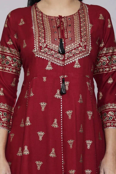 Women Viscose Rayon Kurta Pant Dupatta Set