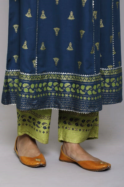Women Viscose Rayon Kurta Pant Dupatta Set