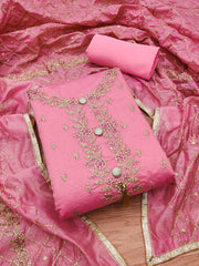 Suit Set with Zari Work & Dupatta