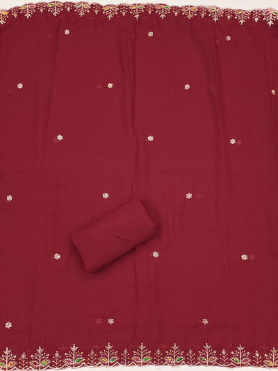 Zari Embroidery and Diamond Accents