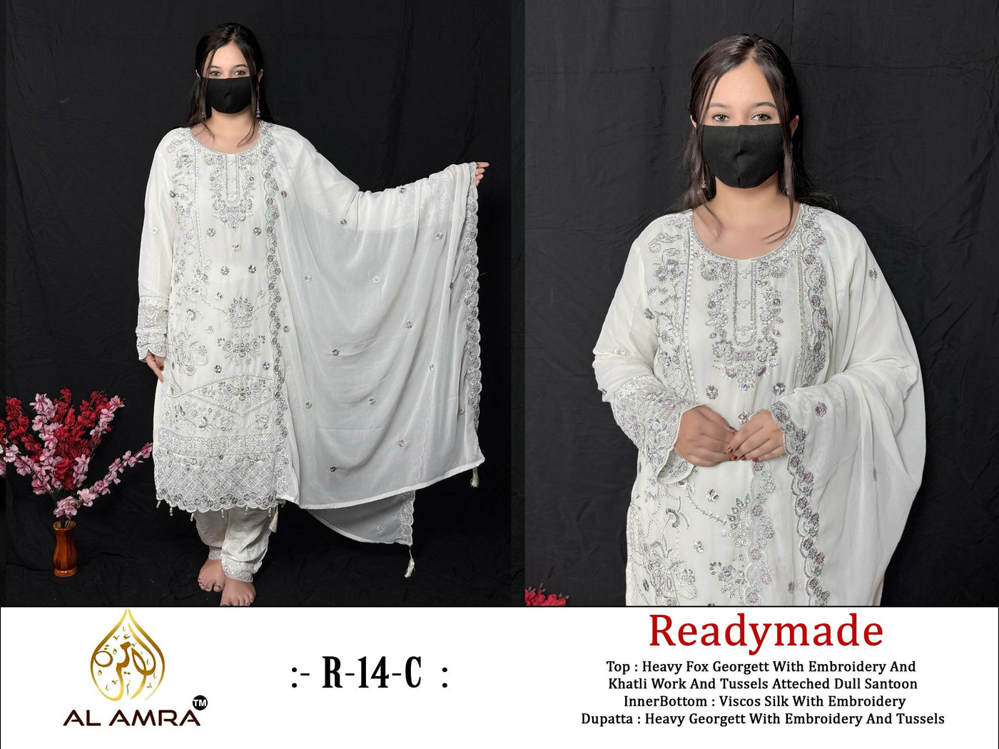 Readymade Designer Suit | Handworked Elegance