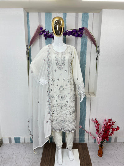Readymade Designer Suit | Handworked Elegance