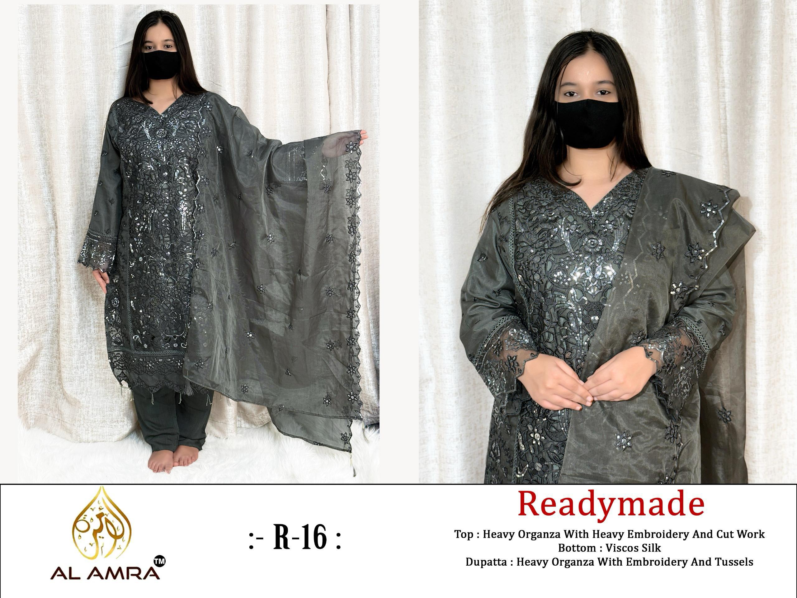 Exclusive Pakistani Ready-Made Organza Kurti Set