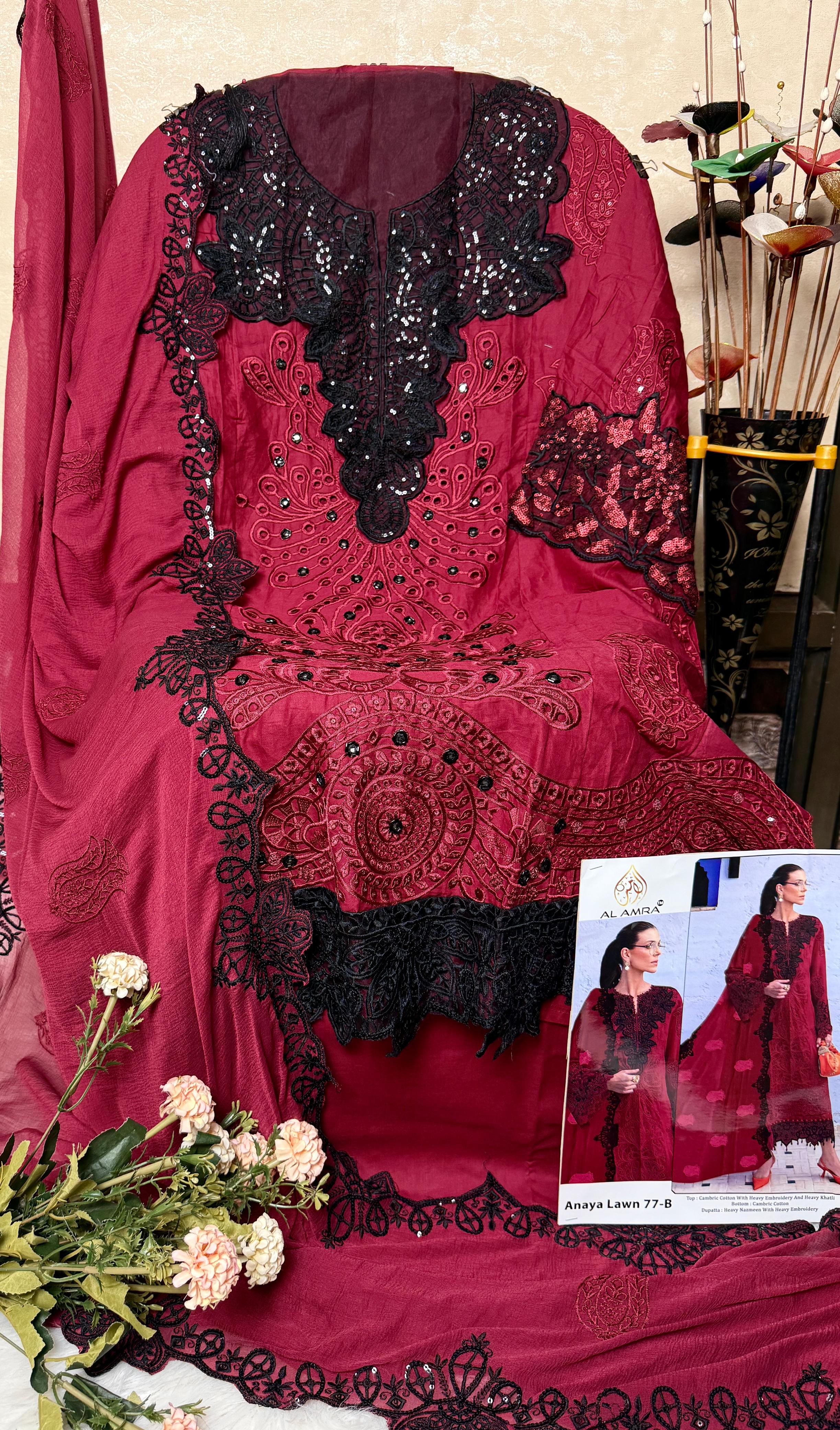 Premium Pakistani Style Suit | Embroidered Luxury Collection 💫