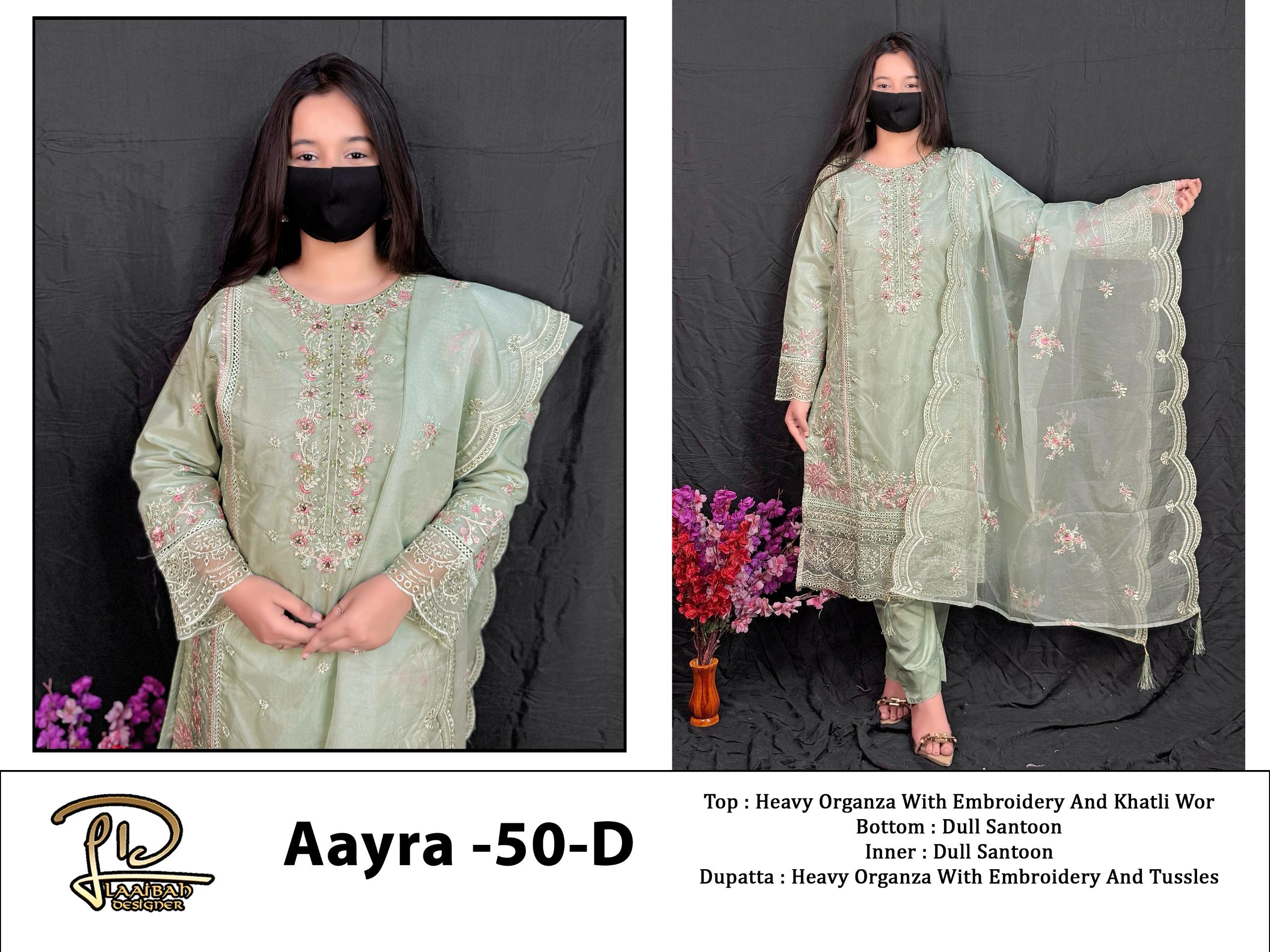 Premium Semi-Stitched Organza Suit with Hand Khatli Work - Semi Stitched