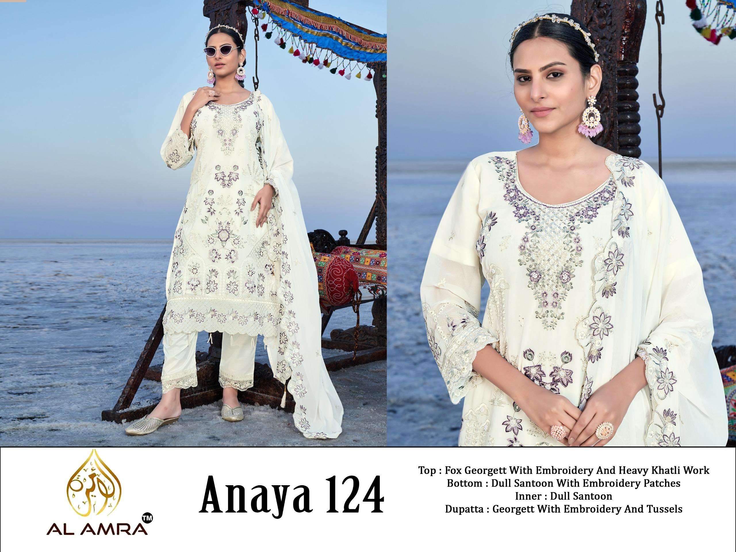 Festive Edition Semi-Stitched Suit with Premium Embroidery by Al Amra ZF