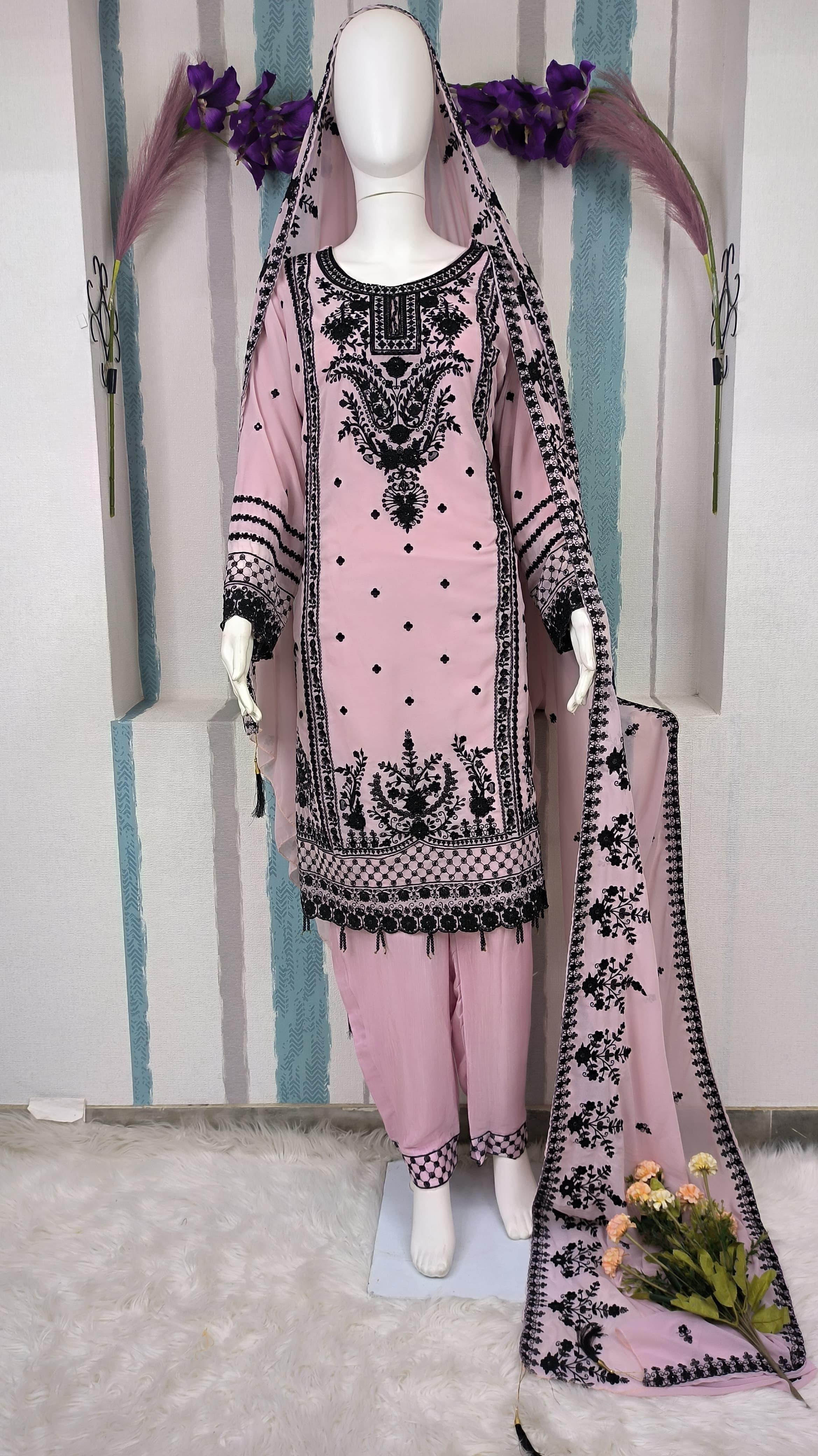 Exclusive Festive Edition by Al Amra - Semi Stitched
