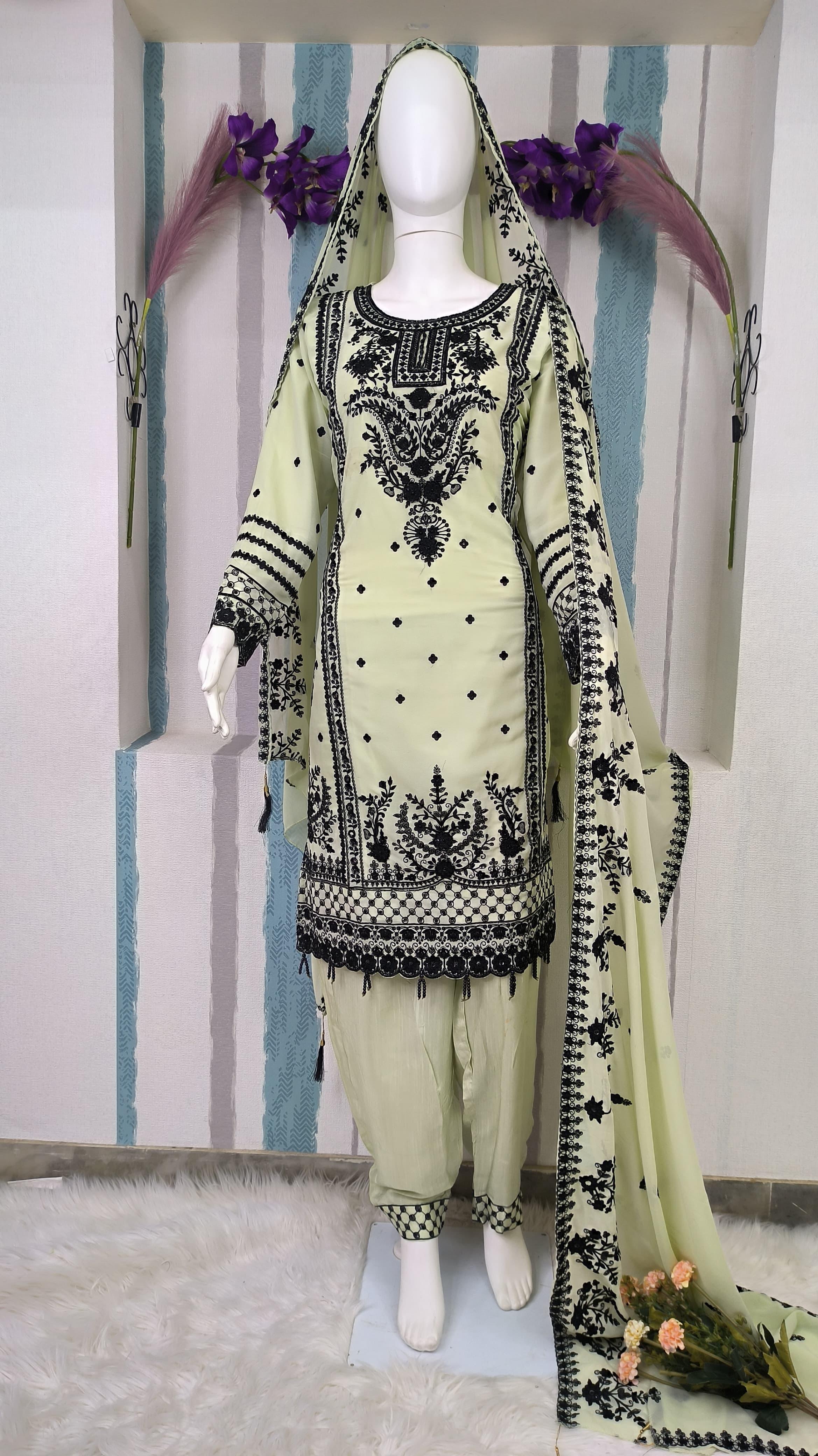 Exclusive Festive Edition by Al Amra - Semi Stitched