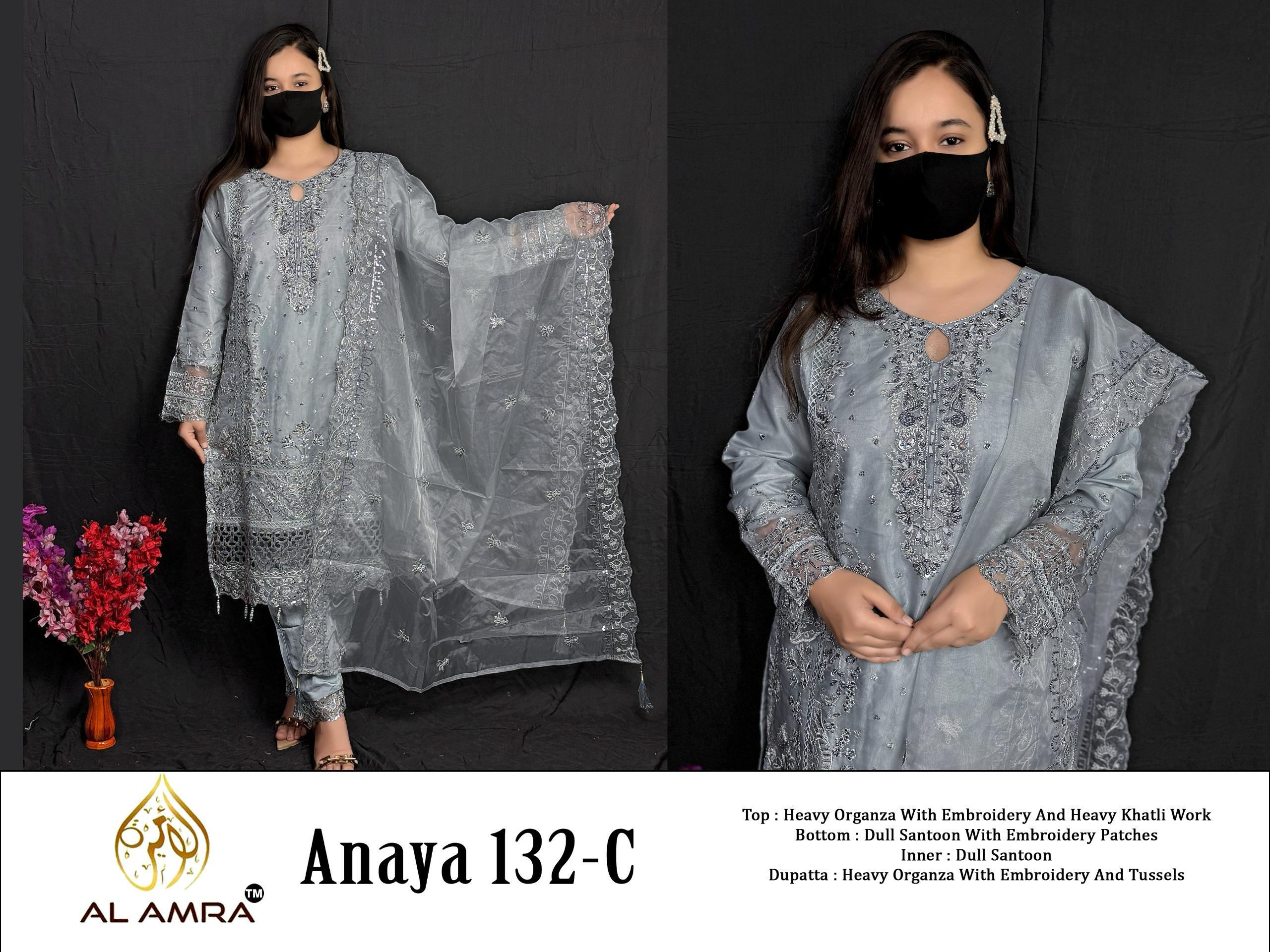 Luxury Semi-Stitched Ensemble in Premium Organza