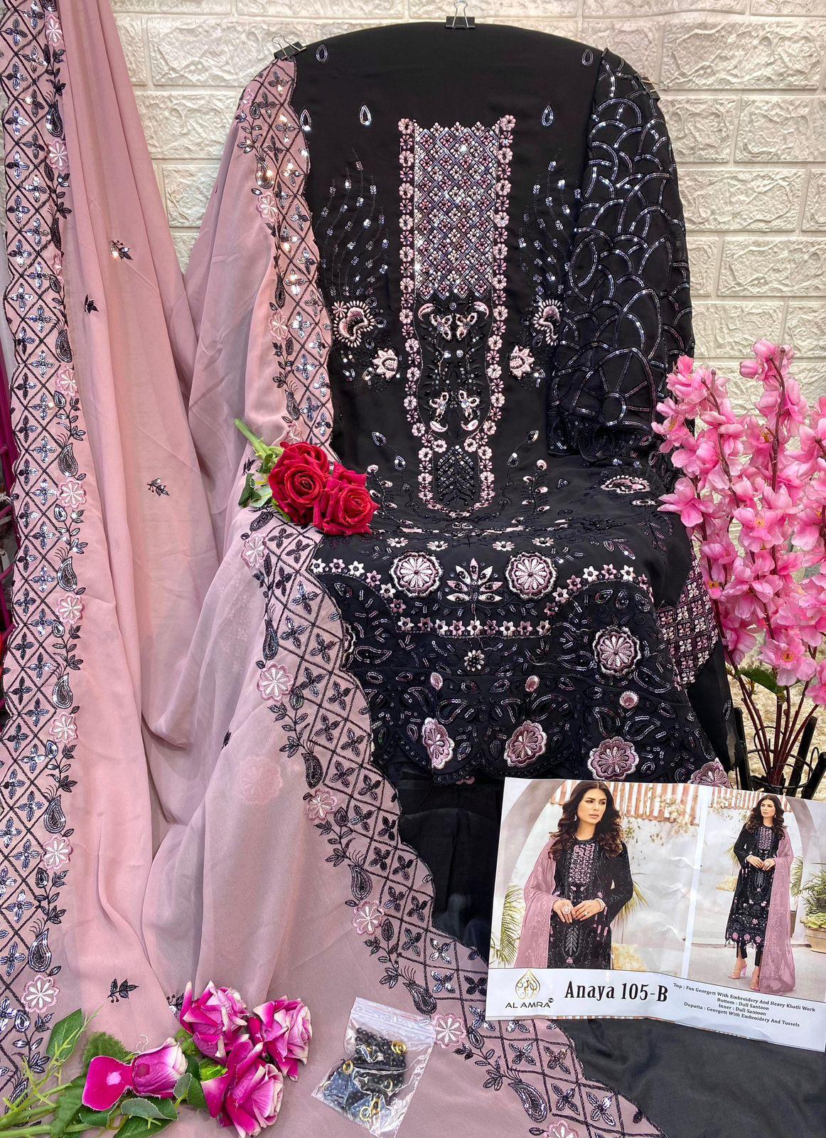 Premium Festive Pakistani Suit | Heavy Handwork | Limited Edition- Semi Stitched