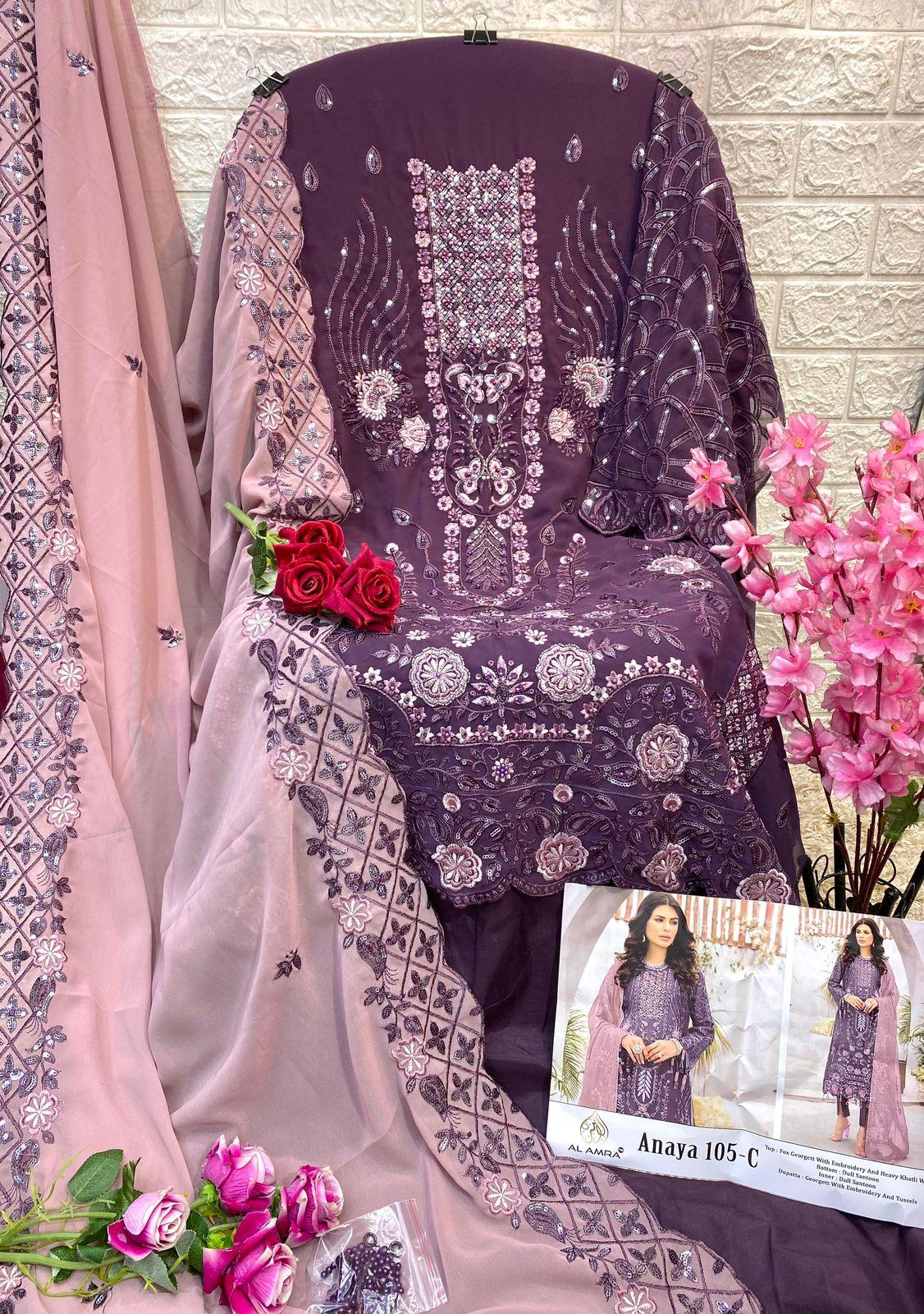 Premium Festive Pakistani Suit | Heavy Handwork | Limited Edition- Semi Stitched