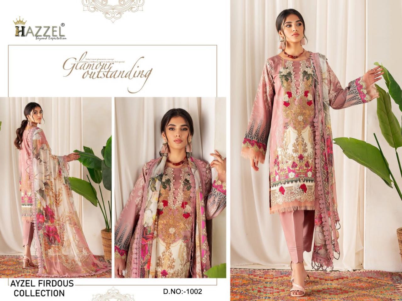 HAZZEL®️ – FIRDOUS & AYZEAL - Semi Stitched