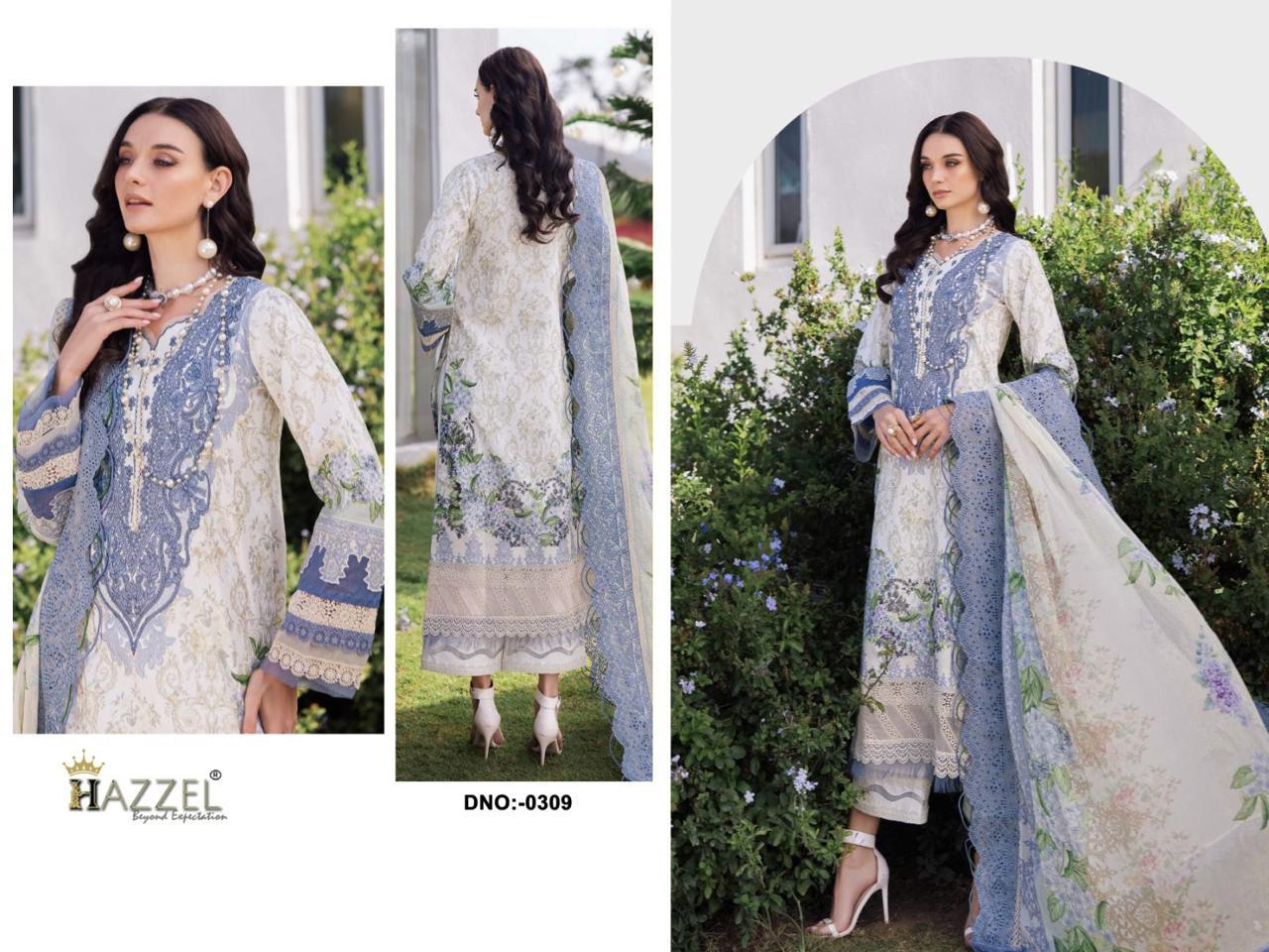 HAZZEL®️ – FIRDOUS & AYZEAL - Semi Stitched