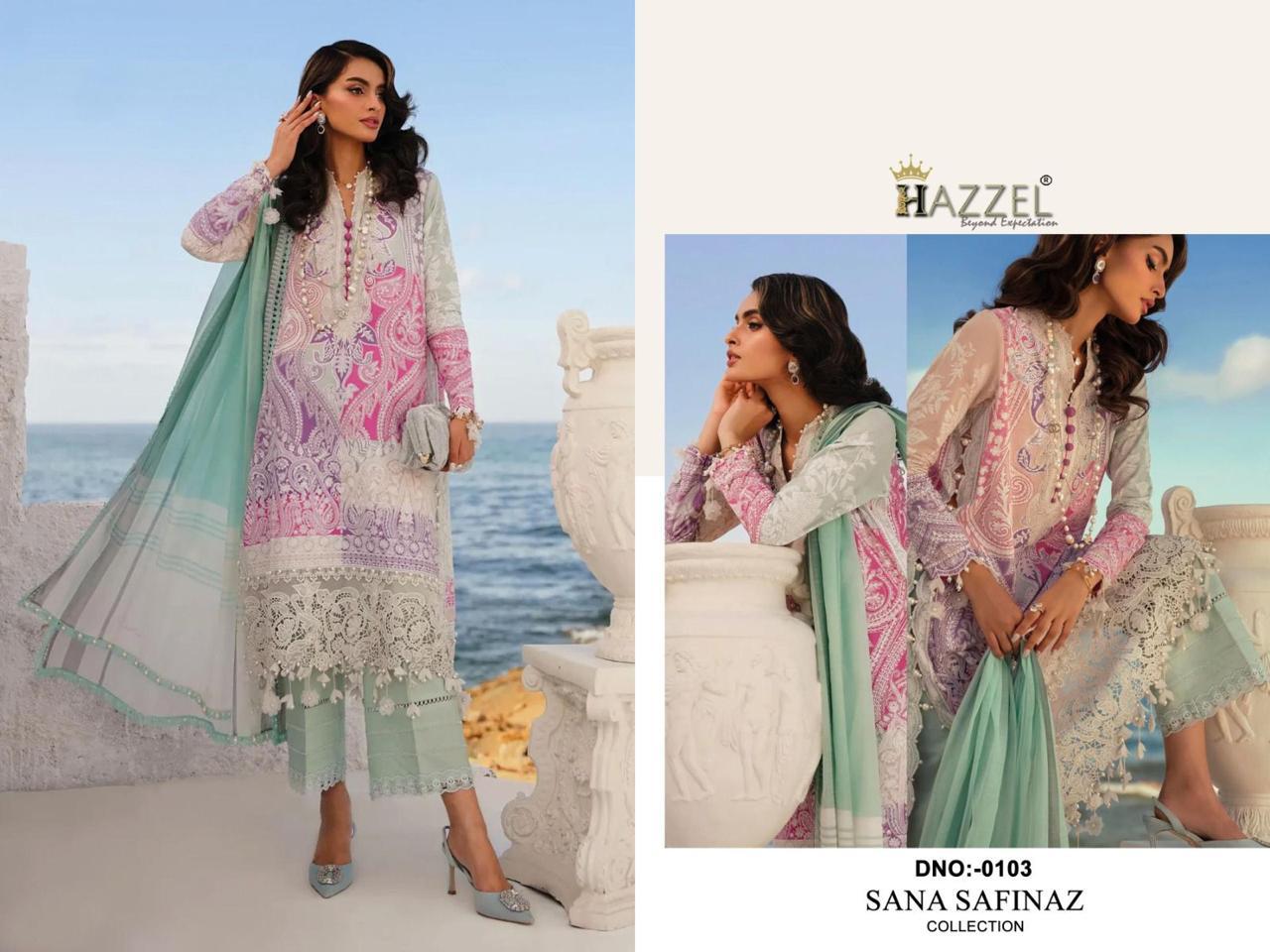 HAZZEL®️ – FIRDOUS & AYZEAL - Semi Stitched