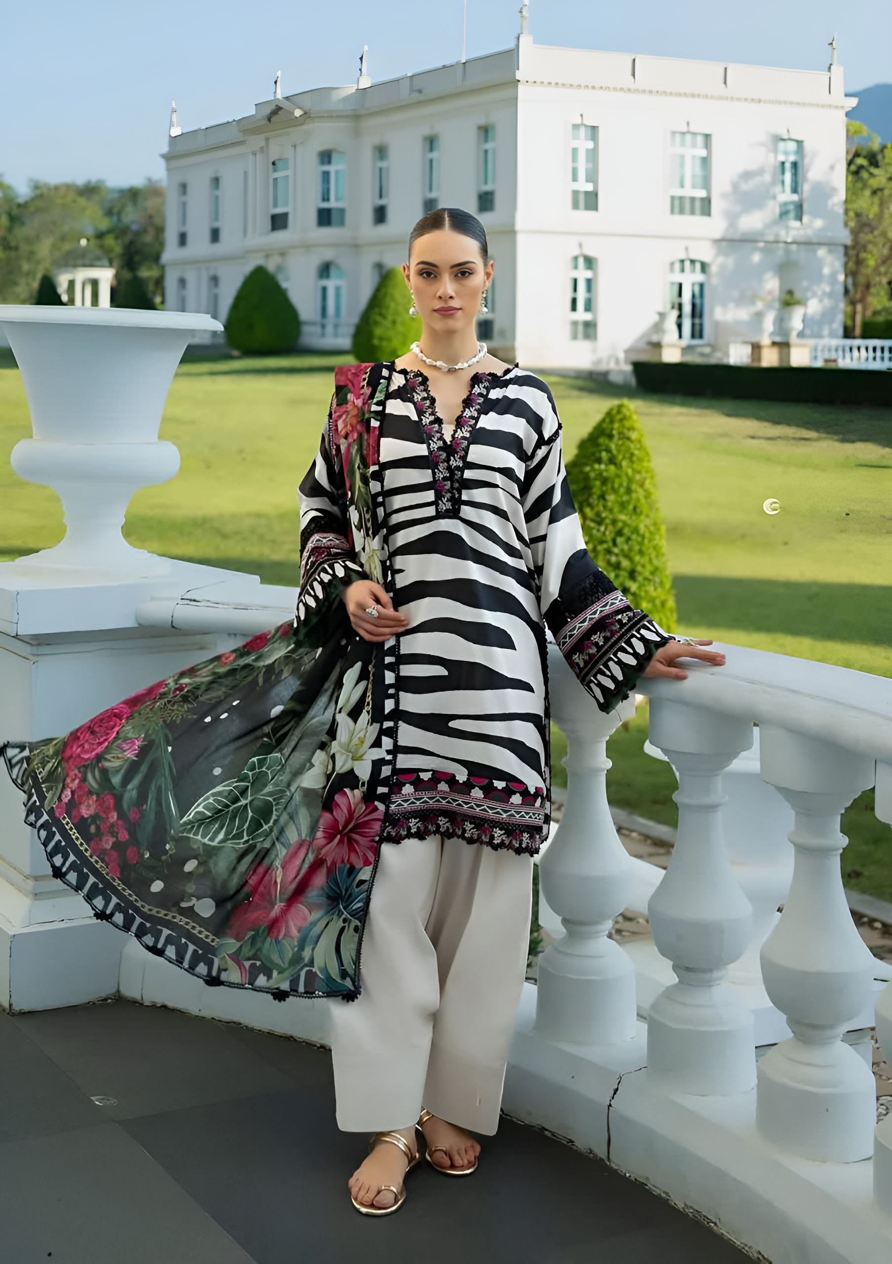 FIRDOUS & AYZEAL - Semi Stitched