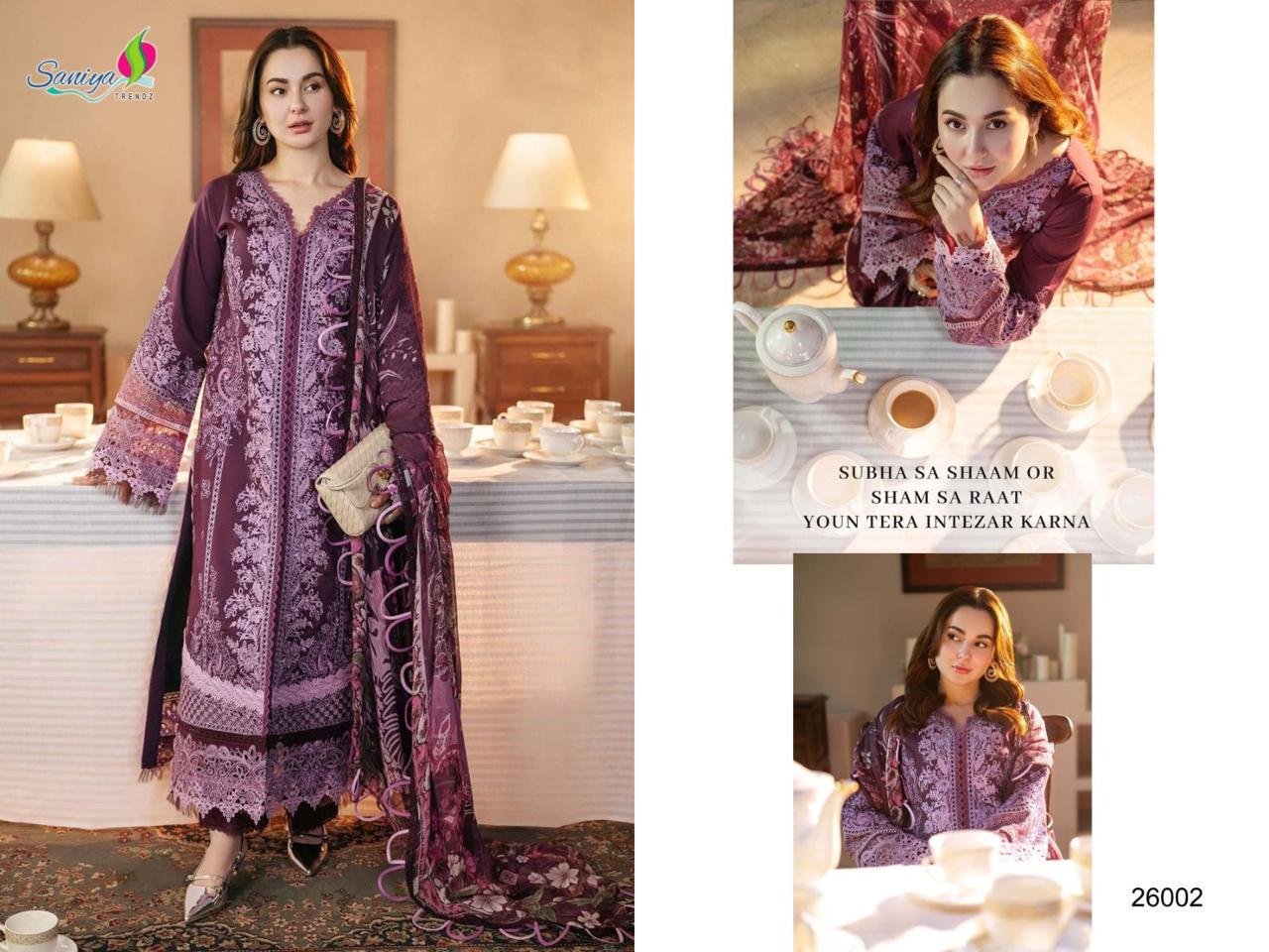 Elegant Chikankari Cotton Suit with Maslin Dupatta  ( Semi stitched )