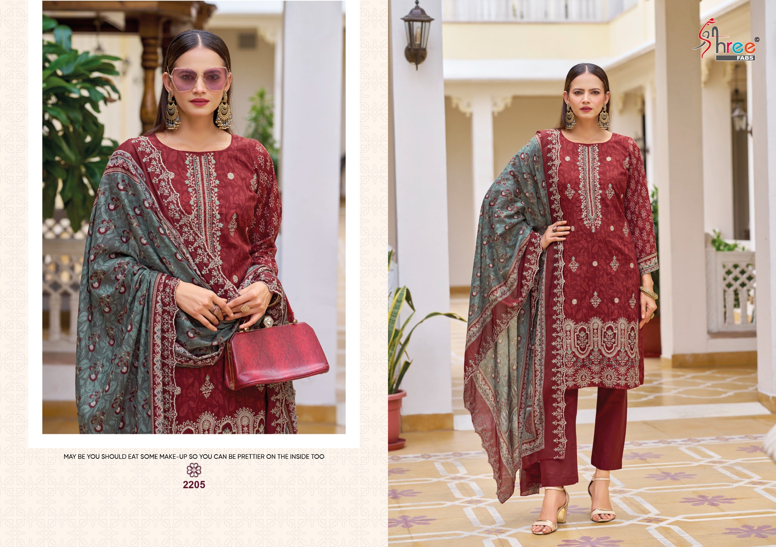 Elegant Pakistani Suits with Embroidered Detailing ( Semi stitched )