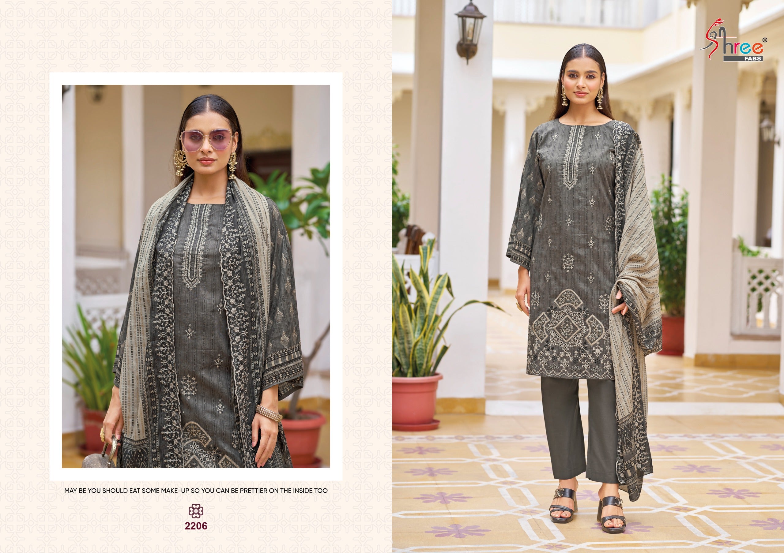 Elegant Pakistani Suits with Embroidered Detailing ( Semi stitched )