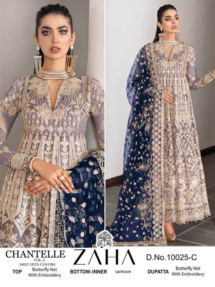 Pakistani Concept – Premium Butterfly Net Suit 💫