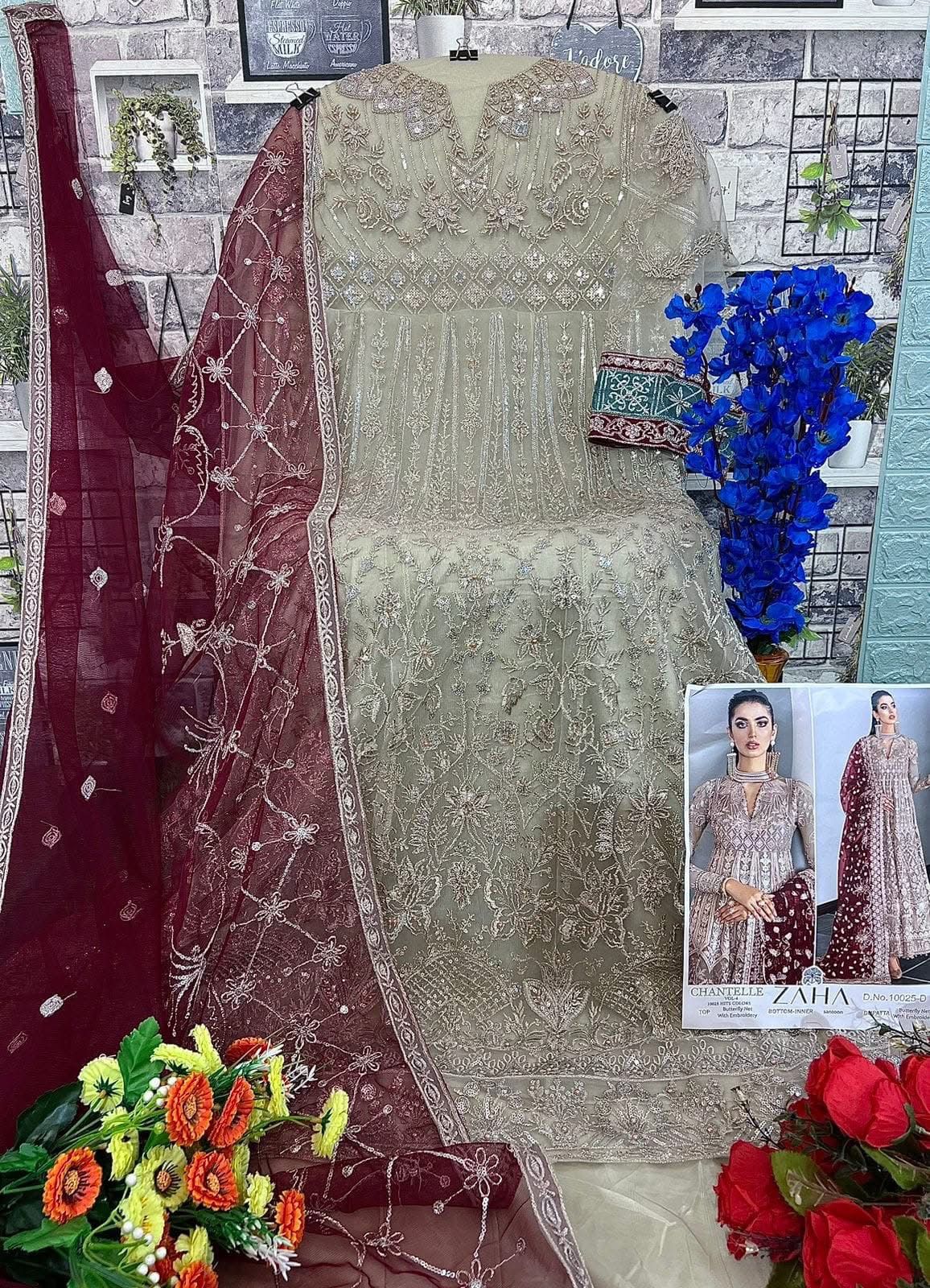 Pakistani Concept – Premium Butterfly Net Suit 💫