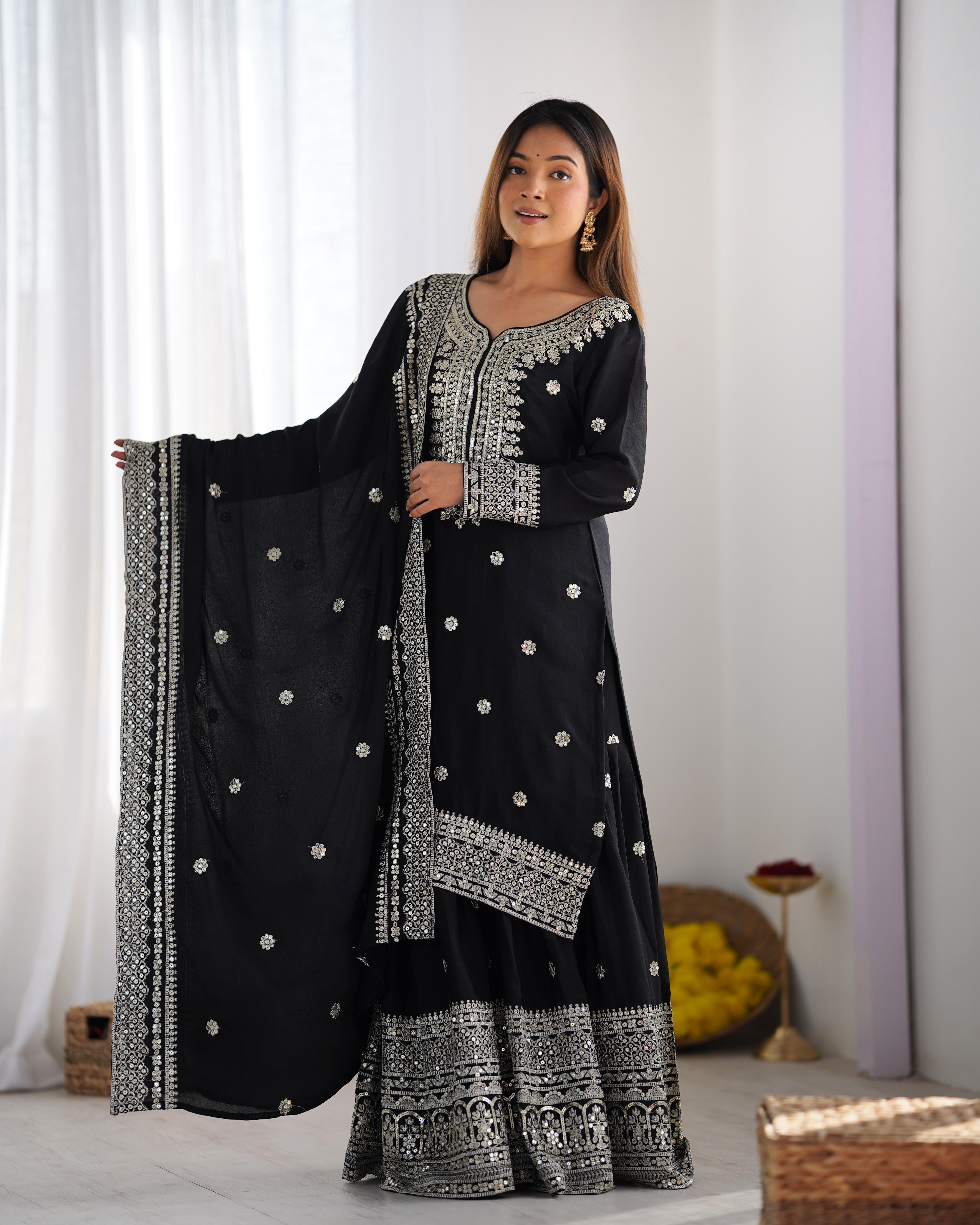 Embroidered Sharara Set | Ready-to-Wear Elegance