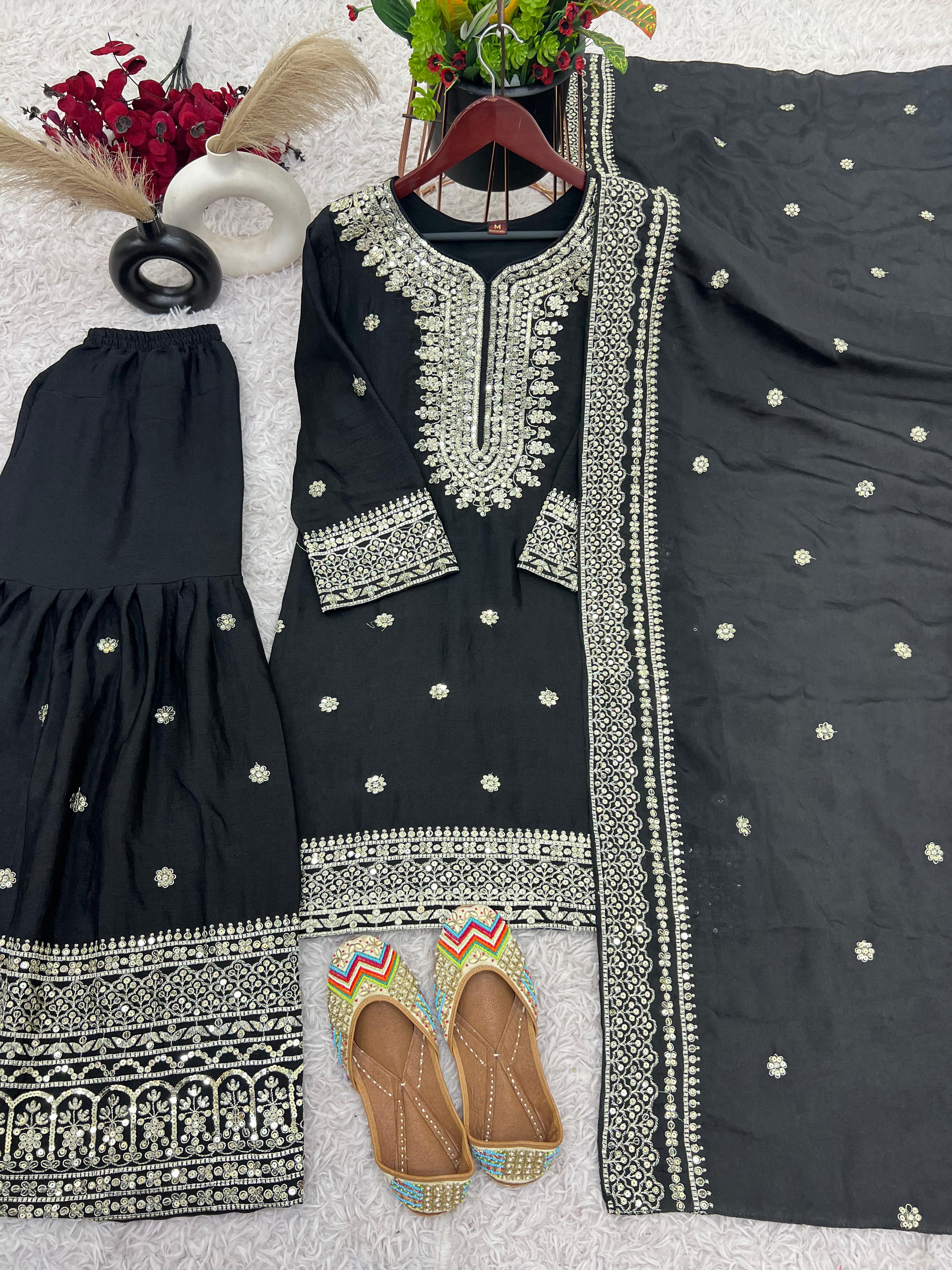 Embroidered Sharara Set | Ready-to-Wear Elegance