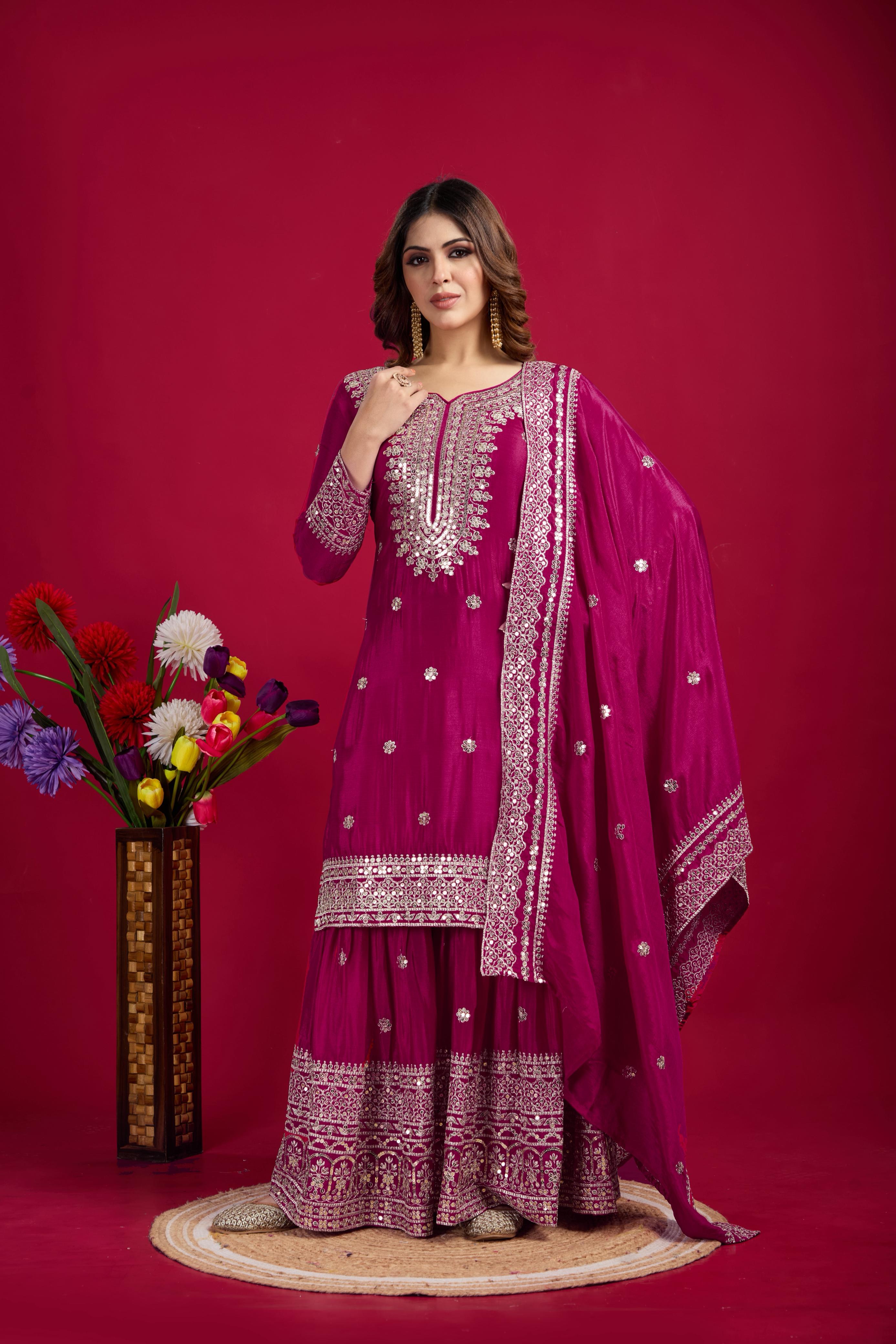 Embroidered Sharara Set | Ready-to-Wear Elegance