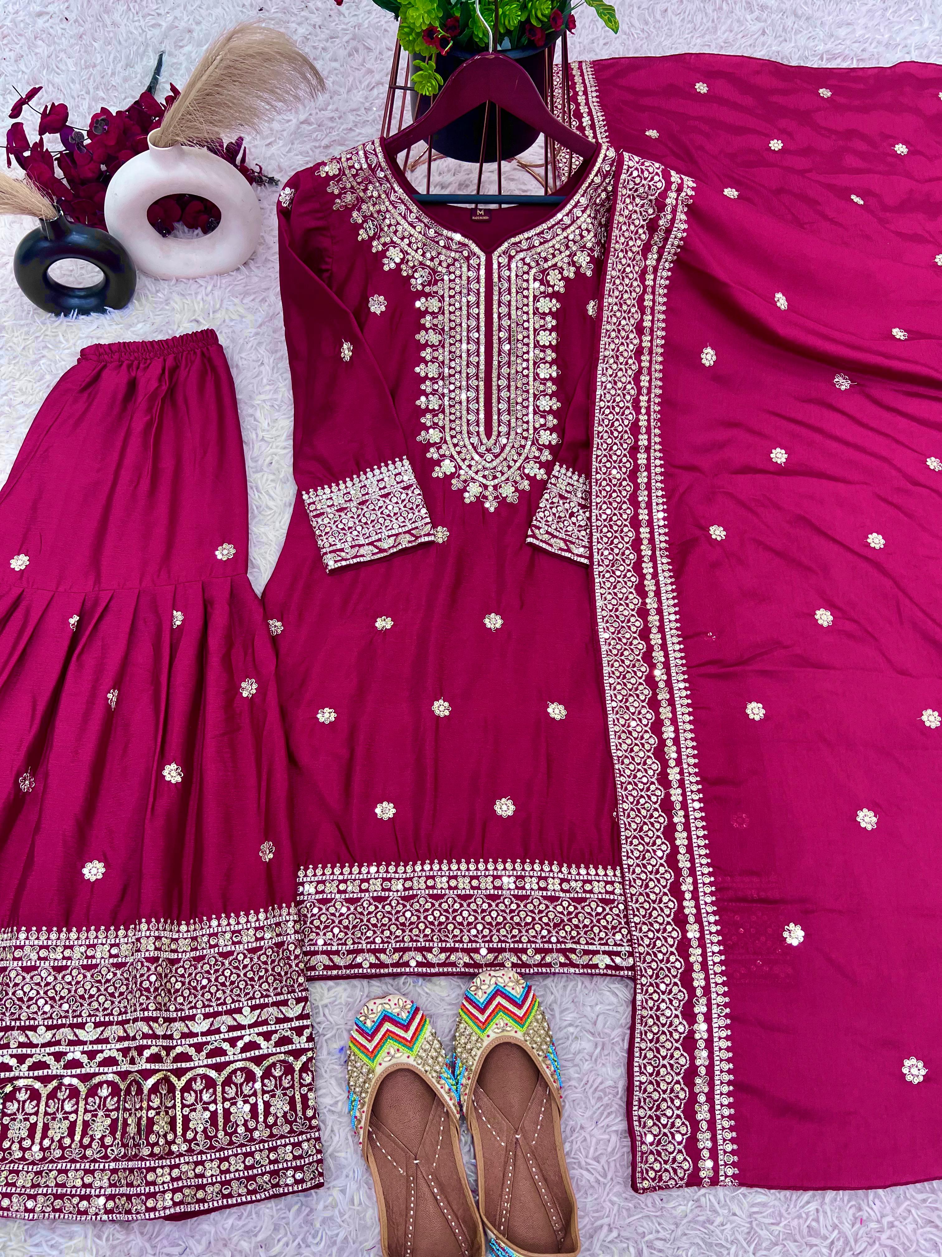 Embroidered Sharara Set | Ready-to-Wear Elegance