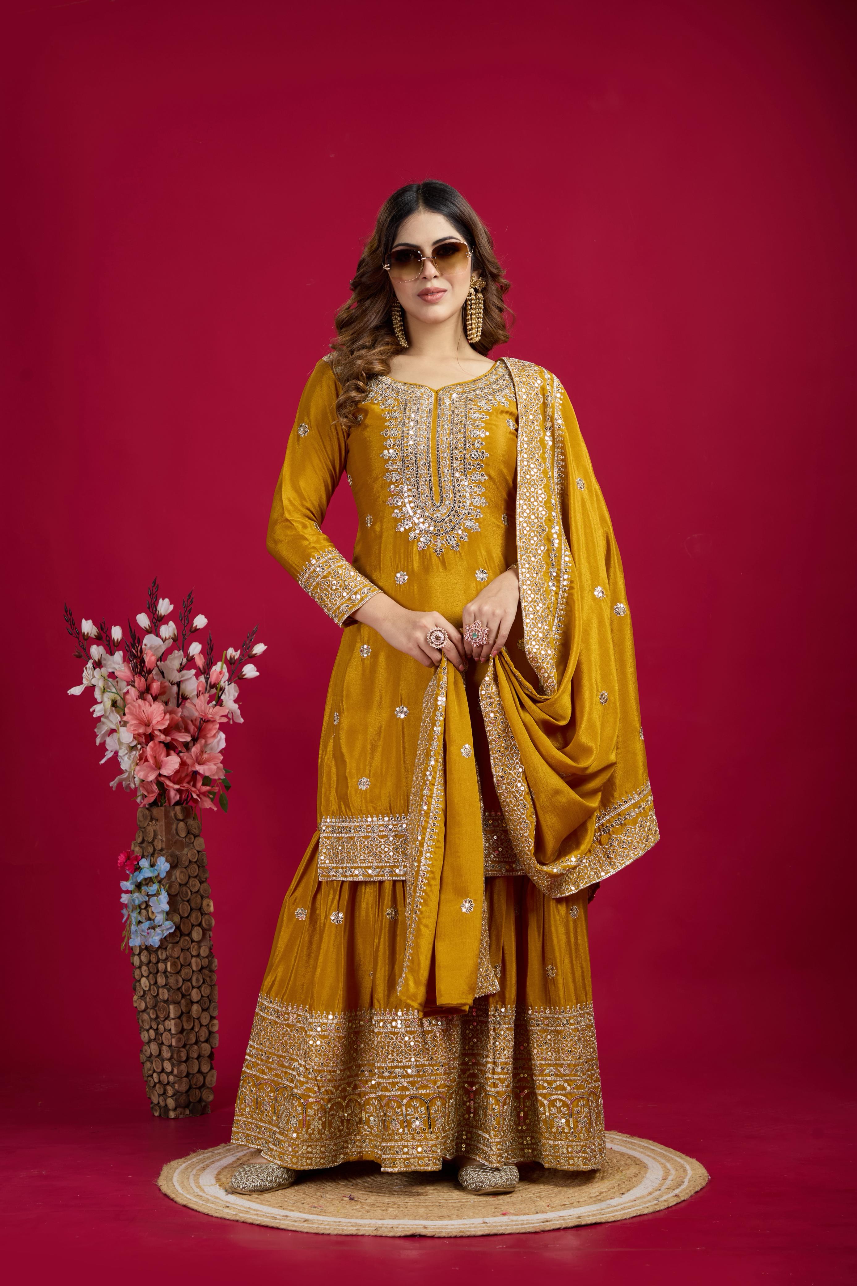 Embroidered Sharara Set | Ready-to-Wear Elegance