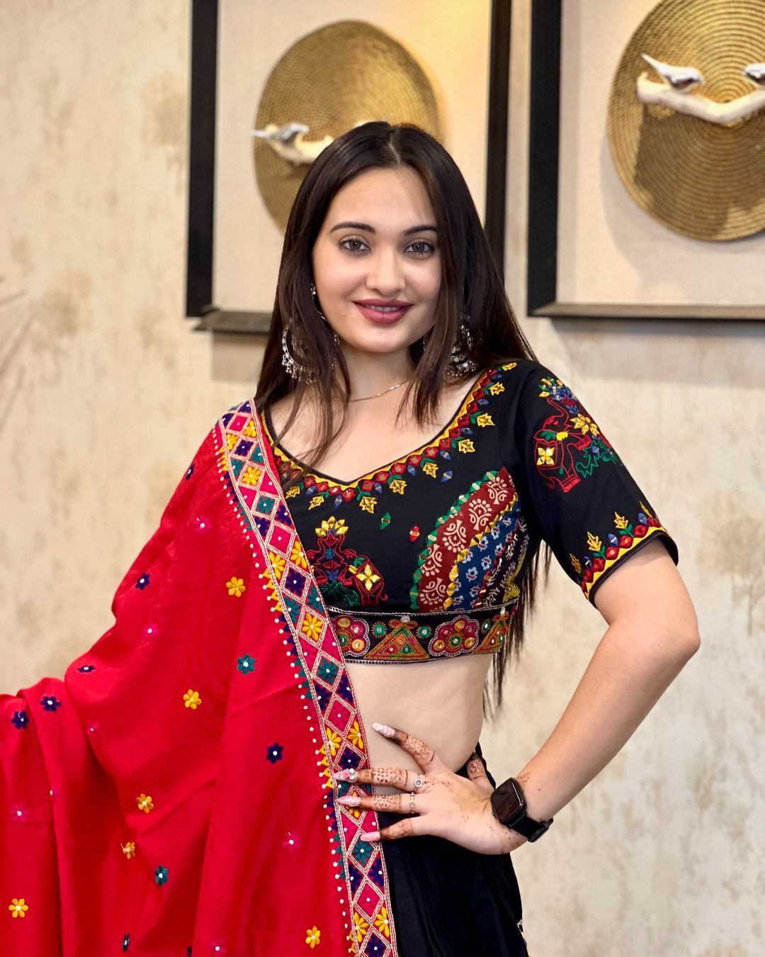 Vibrant Navaratri Special Lehenga Choli Set – Celebrate in Style! ✨ (AL)