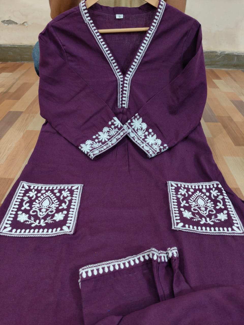 HEAVY EMBROIDERY KURTI PANT SET FOR FESTIVE & OFFICE WEAR KF