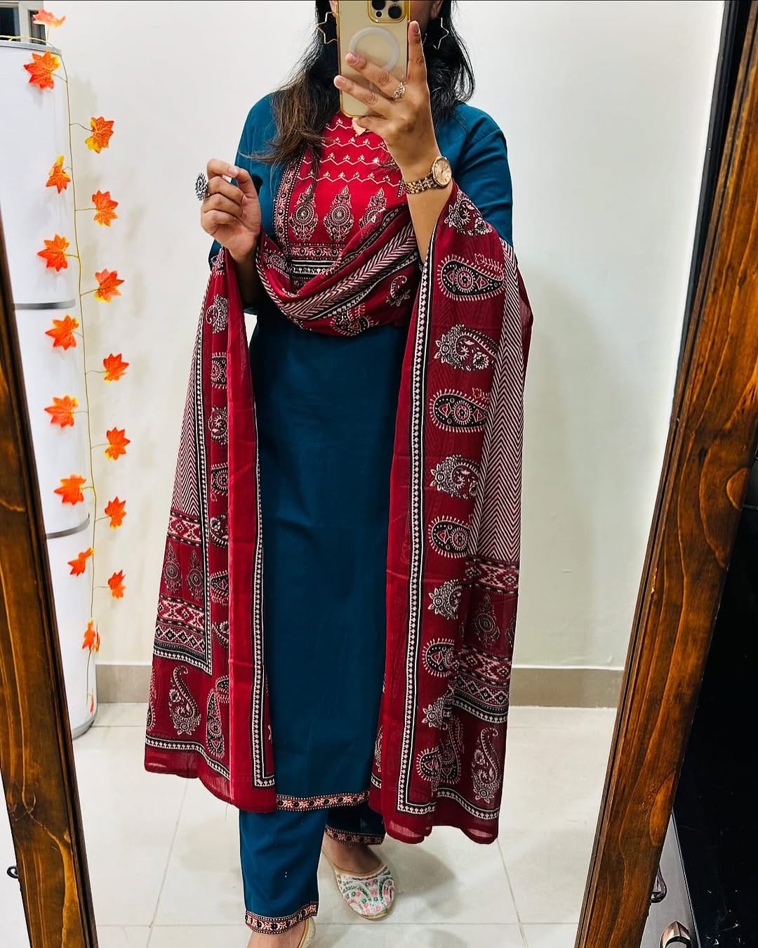 SUIT WITH EMBROIDERY & DUPATTA KF