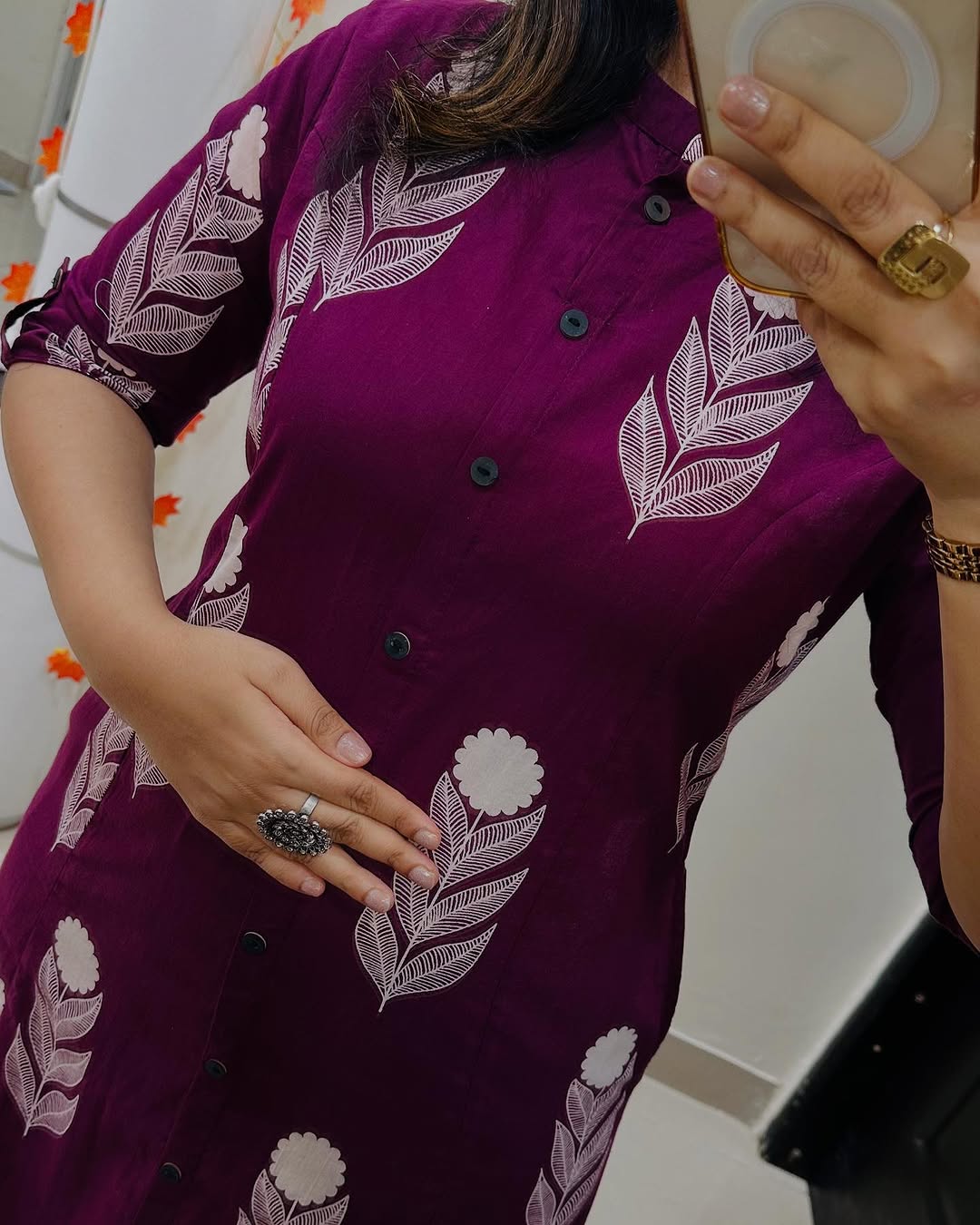 Premium Floral Fine Cotton Kurti Palazzo Set – Summer New Launch KF