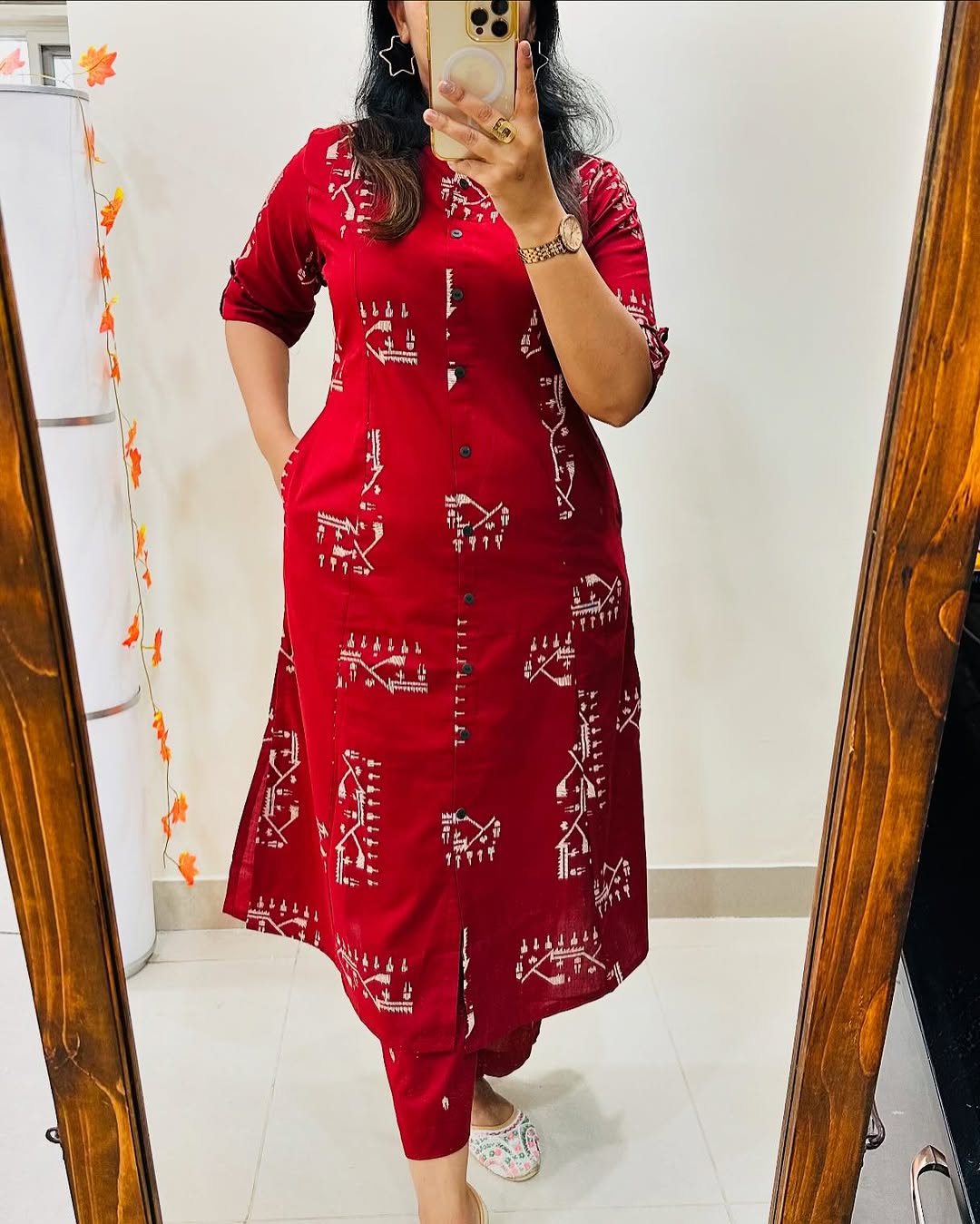 Premium Floral Fine Cotton Kurti Palazzo Co-ord Set – New Launch KF