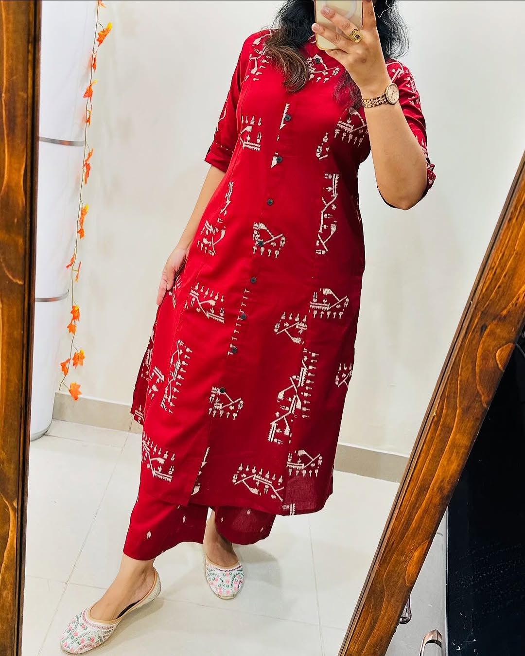 Premium Floral Fine Cotton Kurti Palazzo Co-ord Set – New Launch KF