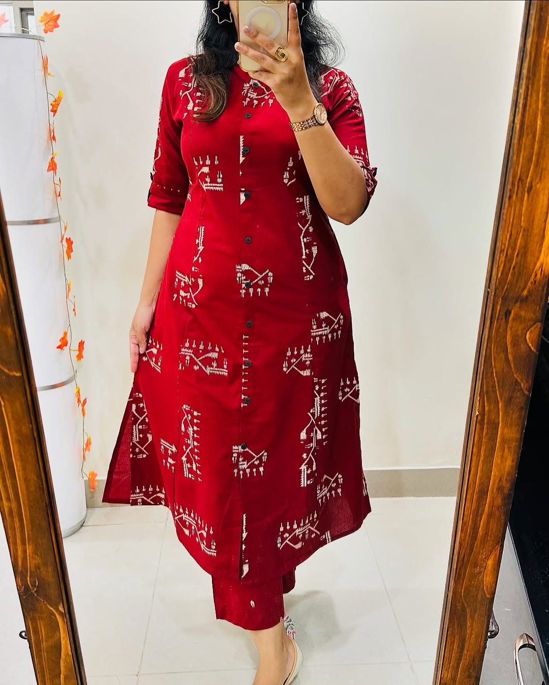 Premium Floral Fine Cotton Kurti Palazzo Co-ord Set – New Launch KF
