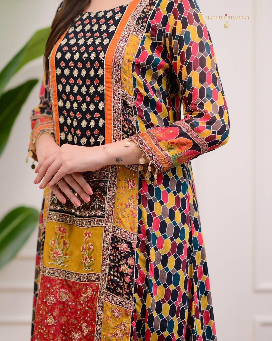 Hand-Embroidered 3-Piece Suit Set – AL ✨