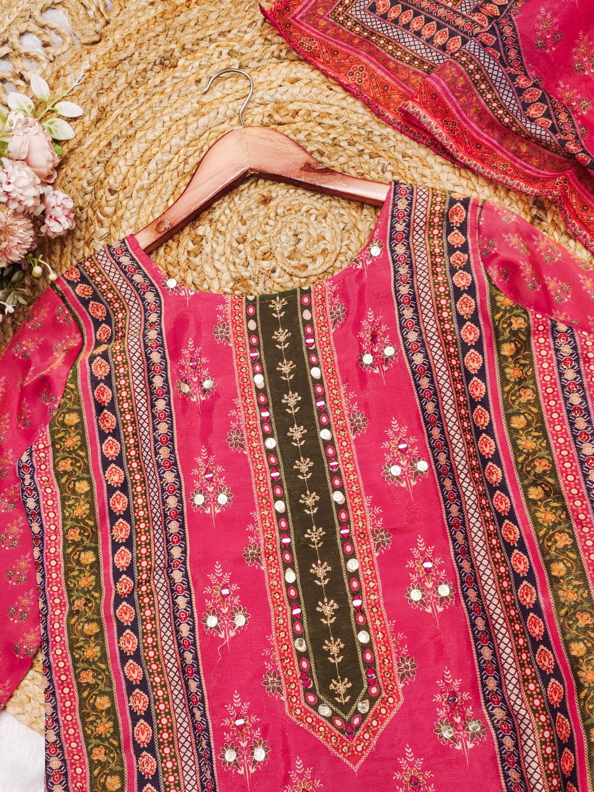 Simmer Sharara Suit with Hand Embroidery – AL