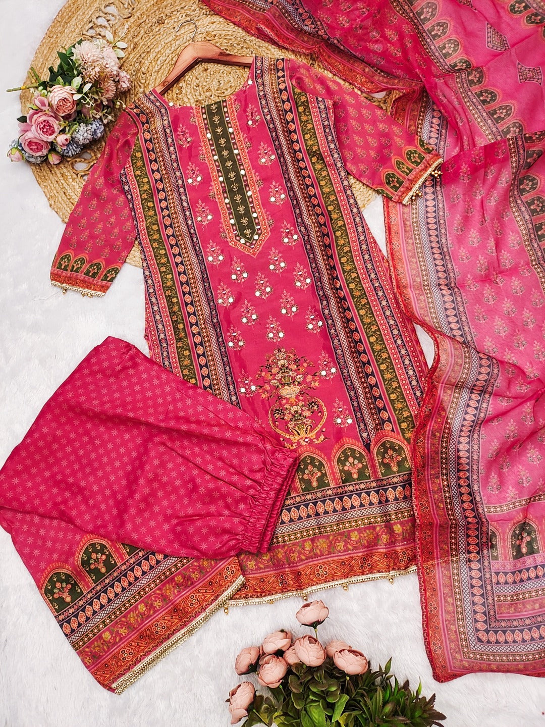 Simmer Sharara Suit with Hand Embroidery – AL