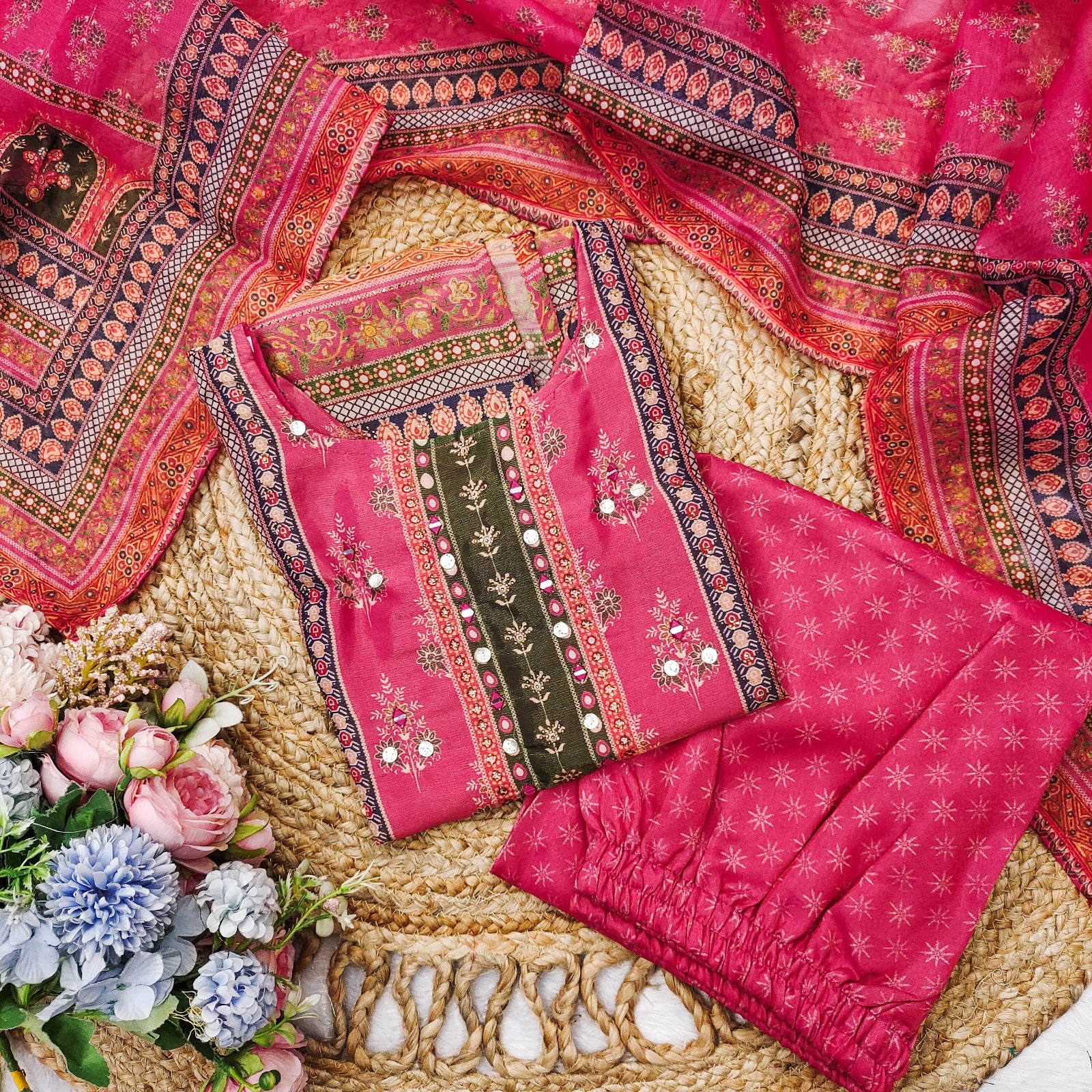 Simmer Sharara Suit with Hand Embroidery – AL