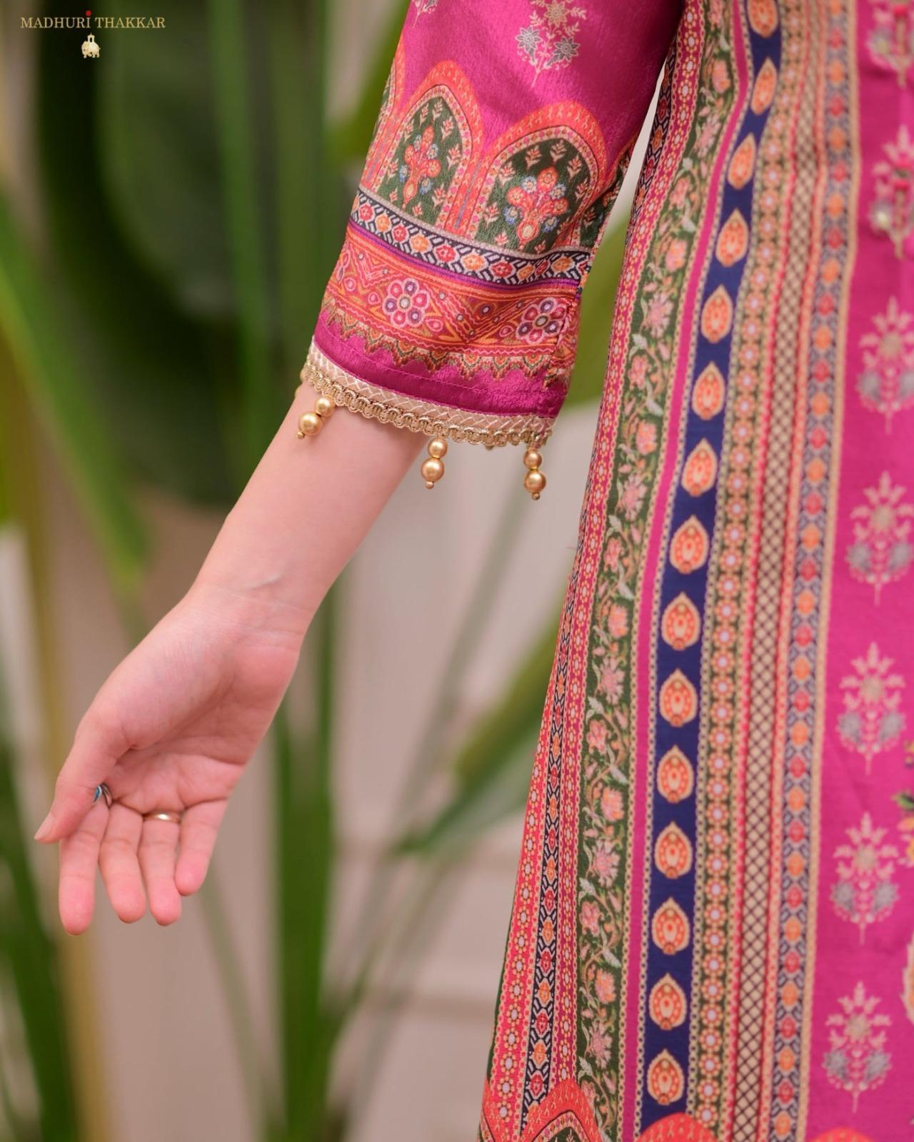 Simmer Sharara Suit with Hand Embroidery – AL